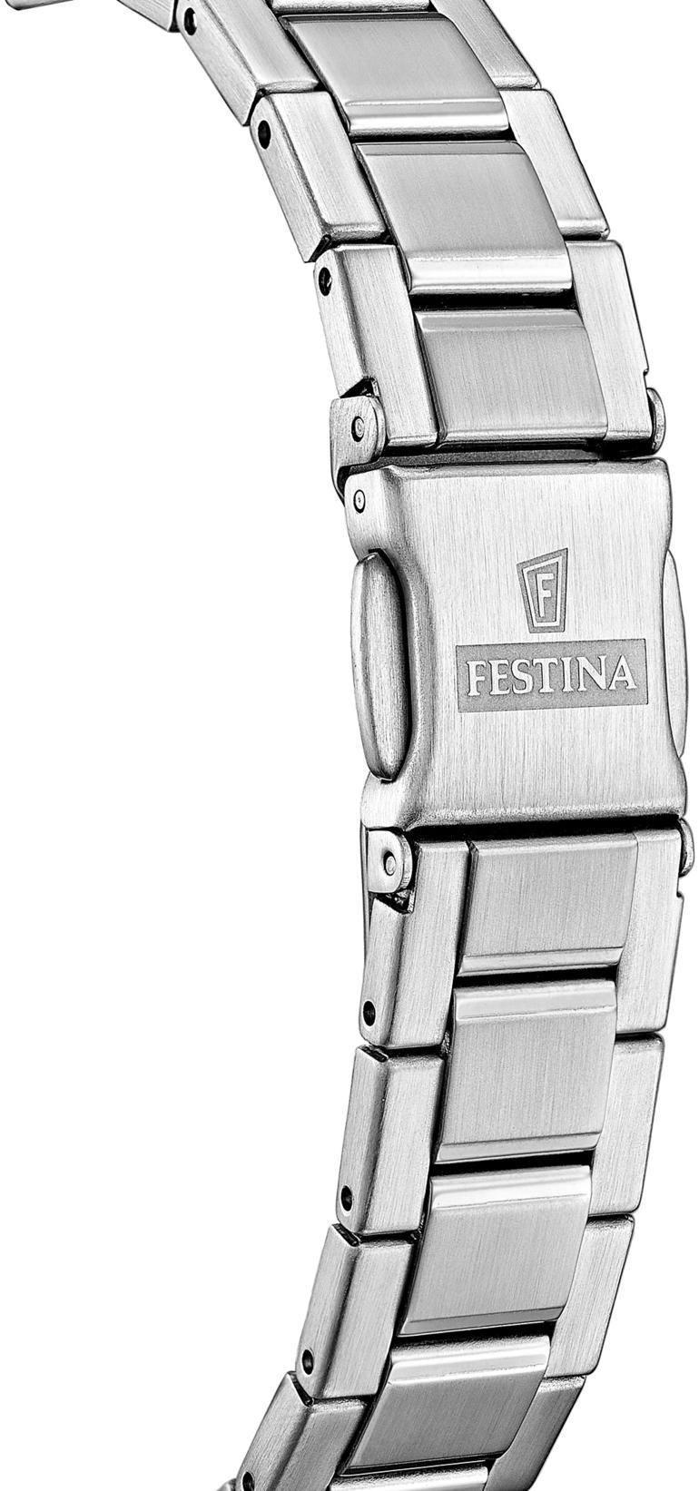 Festina F20700-2 zegarek srebrny klasyczny Mademoiselle bransoleta