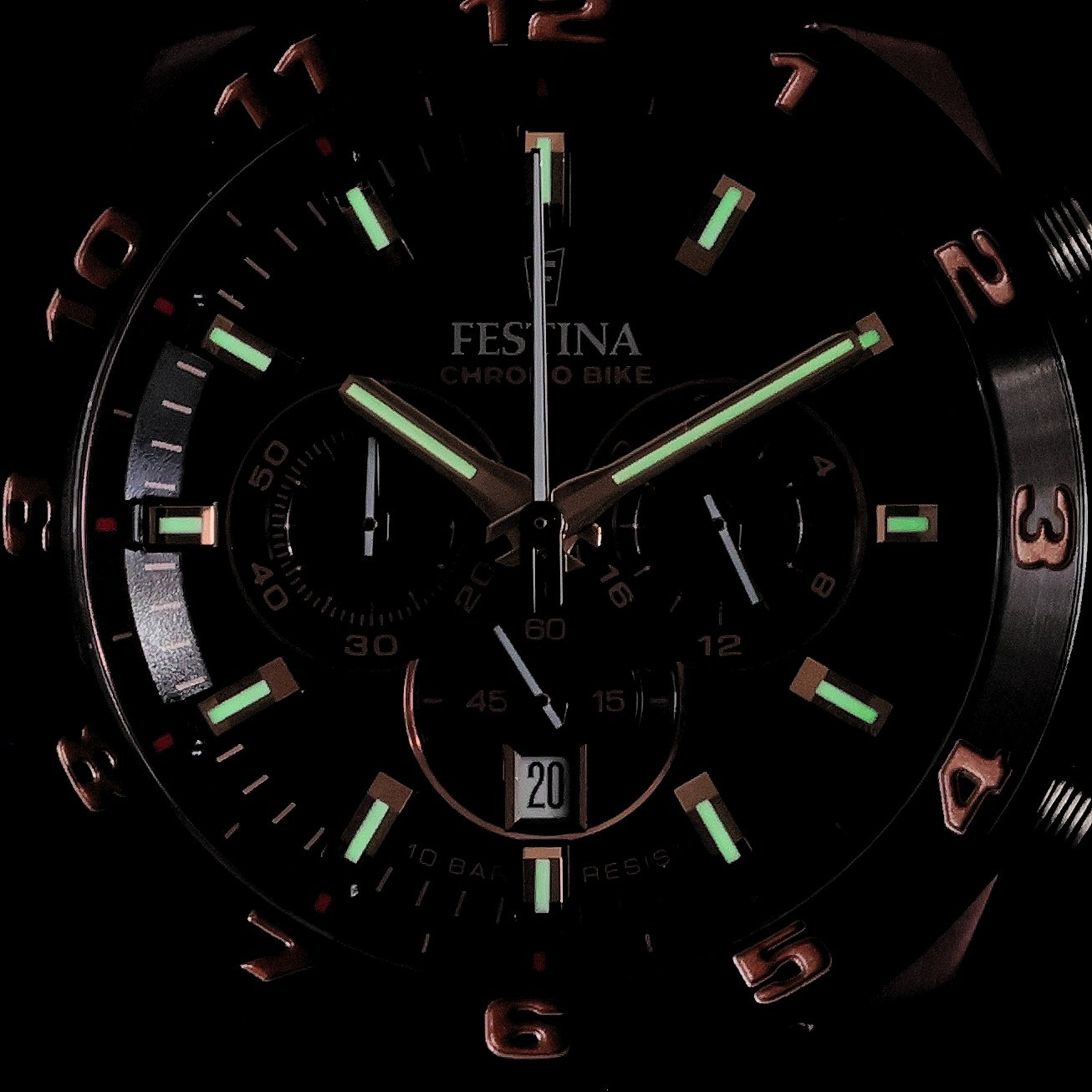 Festina F20708-1 zegarek brązowy sportowy Sport bransoleta