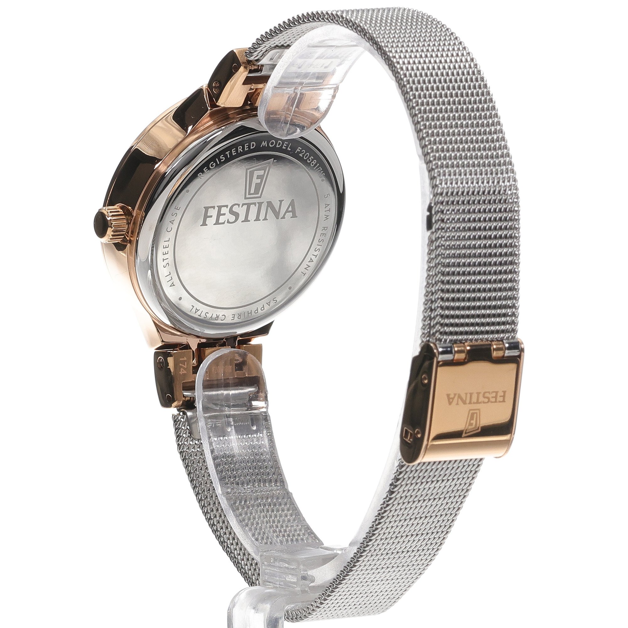 Festina F20715-1 damski zegarek Classic bransoleta