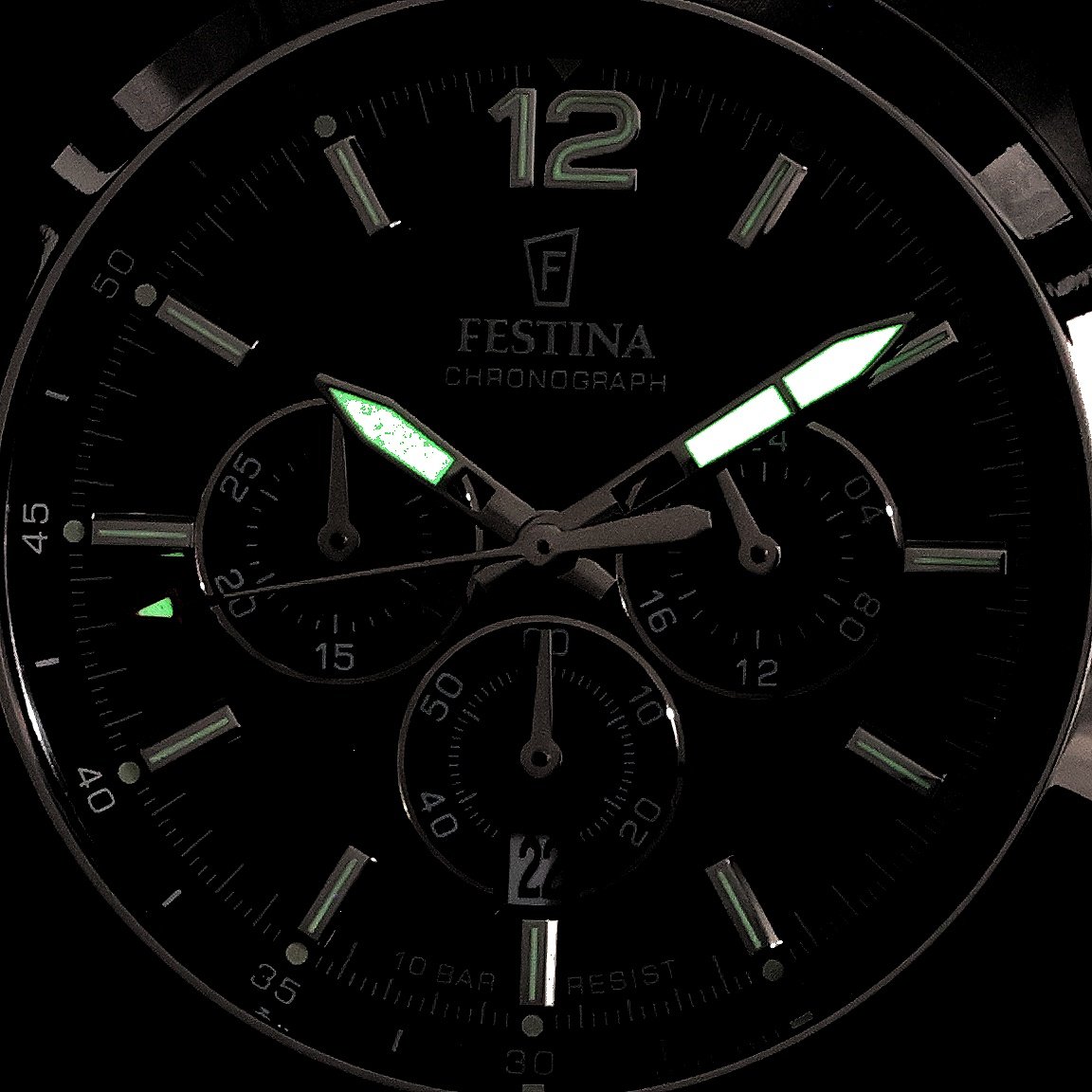 Festina F20742-4 zegarek srebrny klasyczny Timeless Chronograph bransoleta