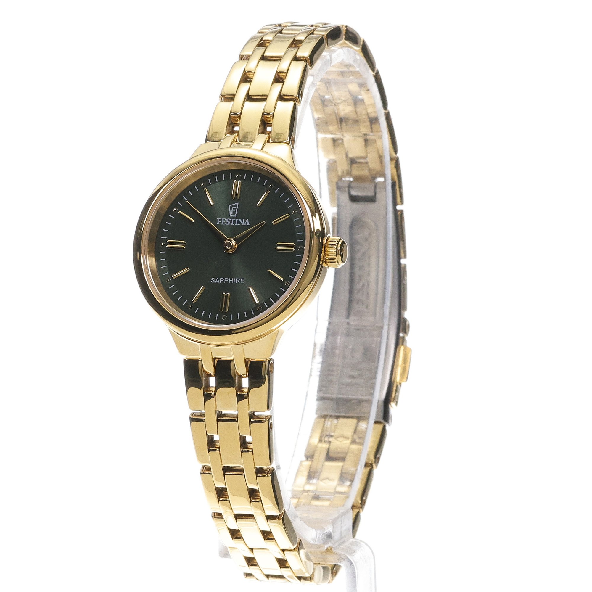 Festina F20745-3 zegarek złoty klasyczny Mademoiselle bransoleta - miniatura 2