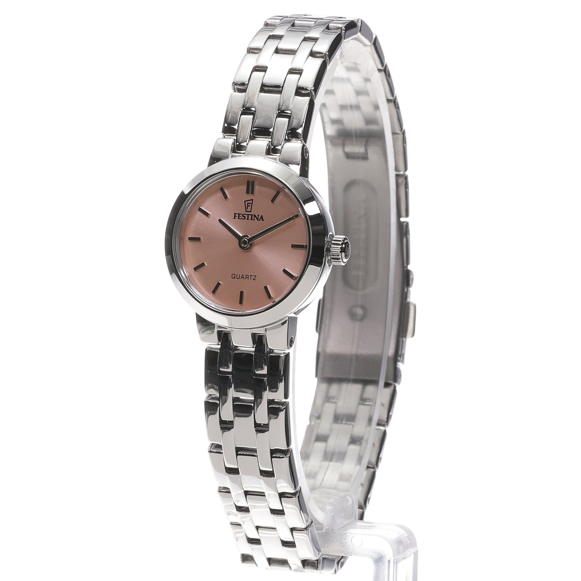Festina F20746-2 zegarek srebrny klasyczny Mademoiselle bransoleta