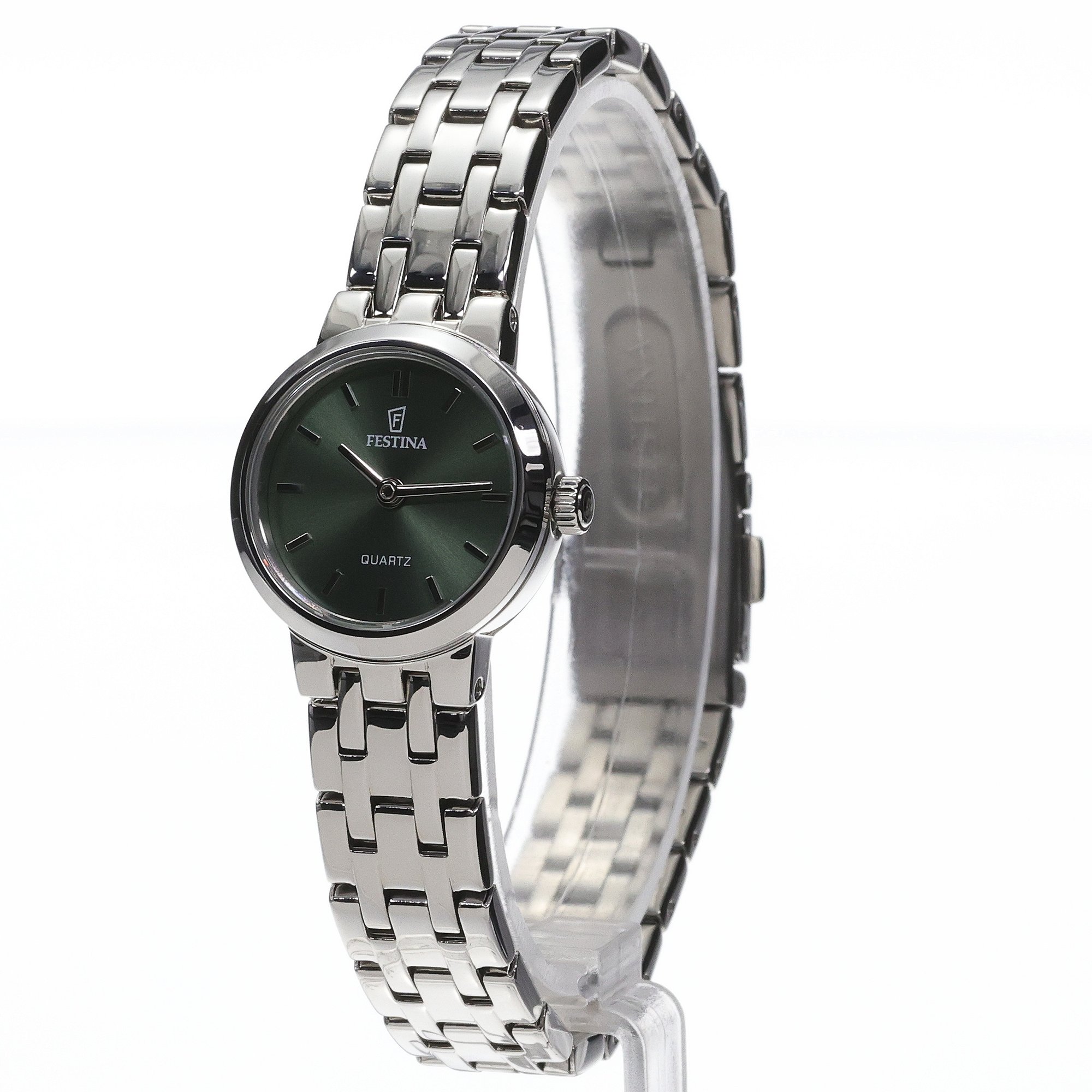 Festina F20746-5 zegarek srebrny klasyczny Mademoiselle bransoleta