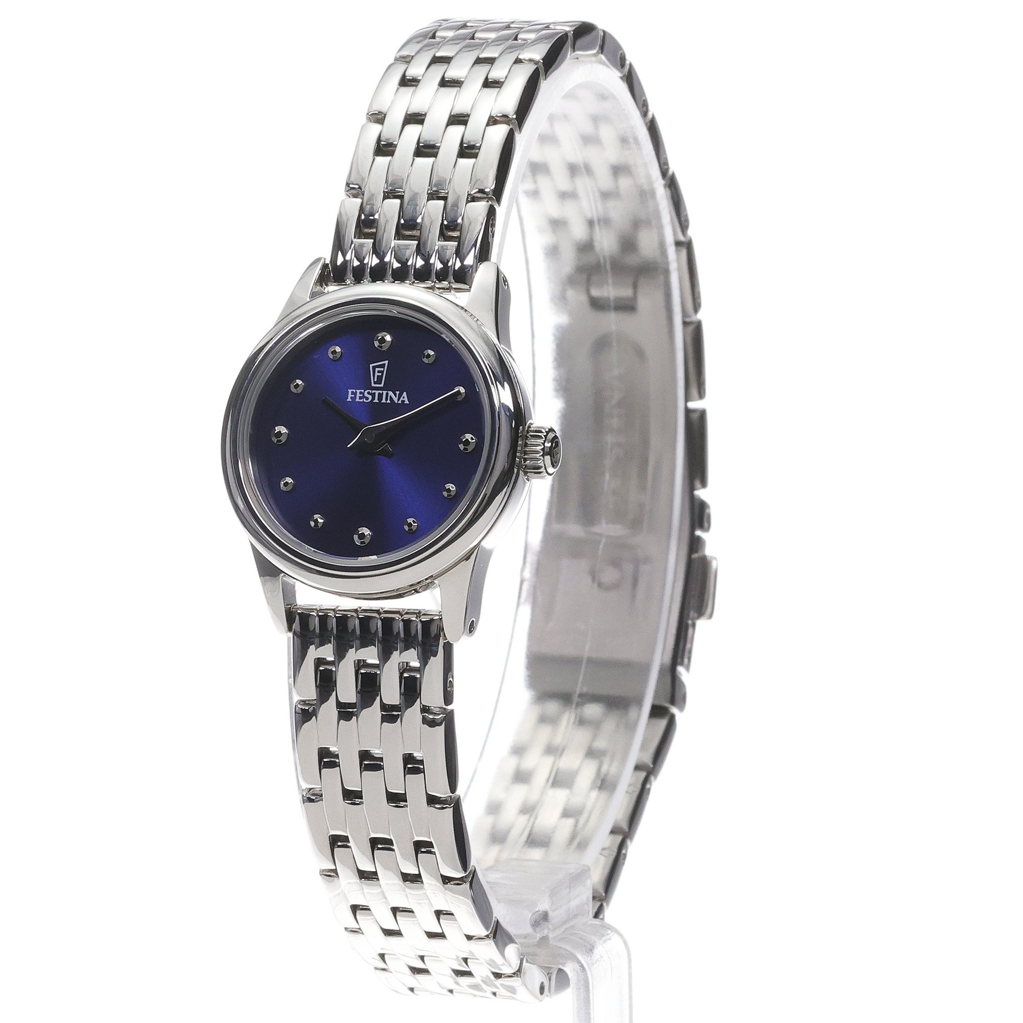 Festina F20749-4 zegarek srebrny klasyczny Mademoiselle bransoleta