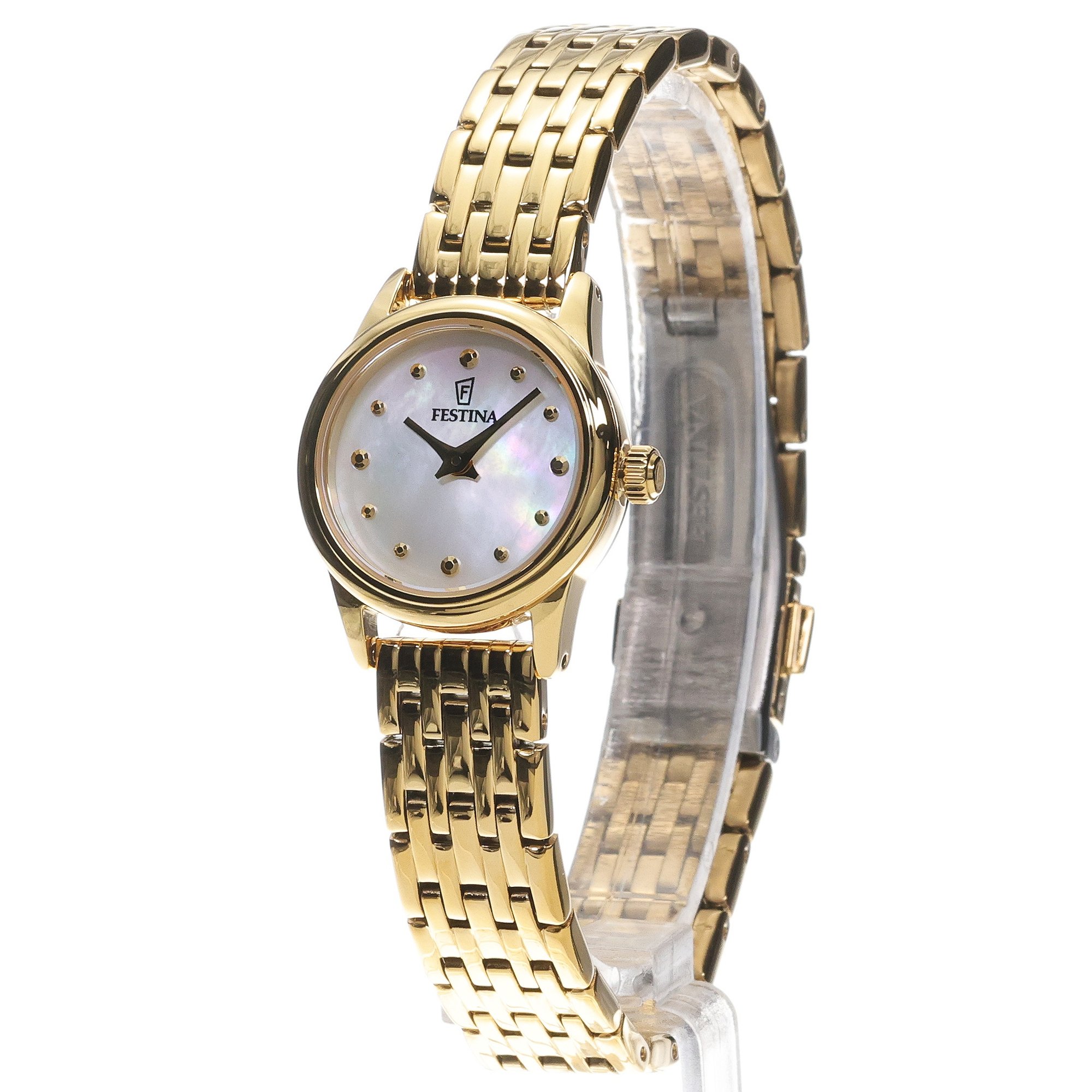Festina F20750-1 zegarek złoty klasyczny Mademoiselle bransoleta - miniatura 2