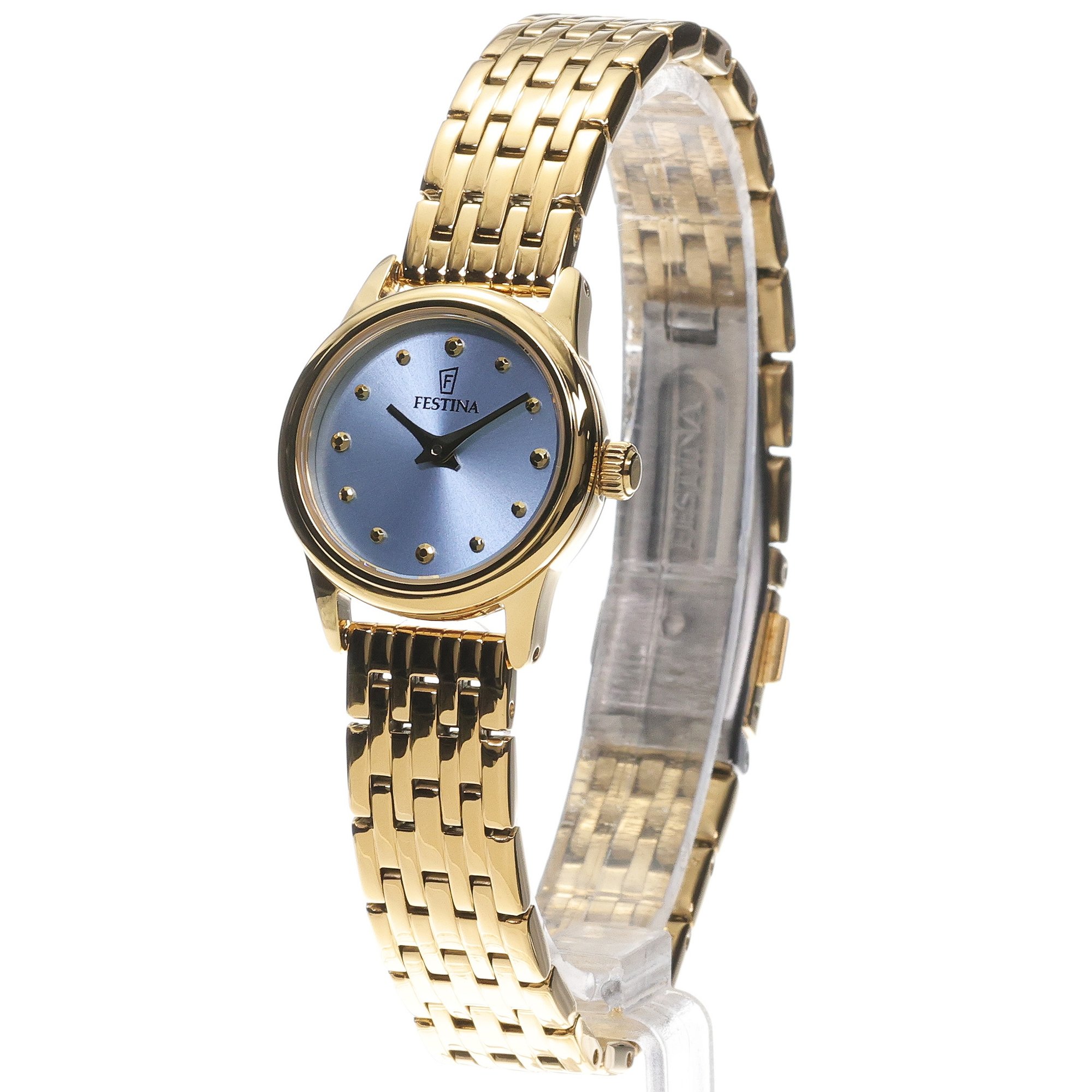 Festina F20750-3 zegarek złoty klasyczny Mademoiselle bransoleta