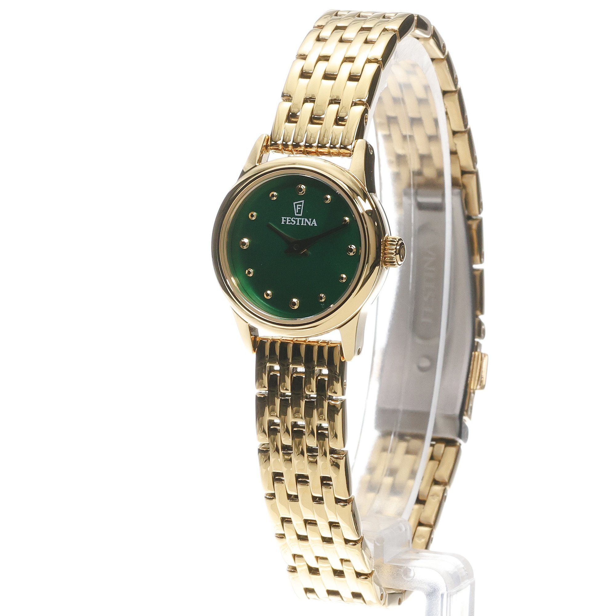 Festina F20750-5 zegarek złoty klasyczny Mademoiselle bransoleta