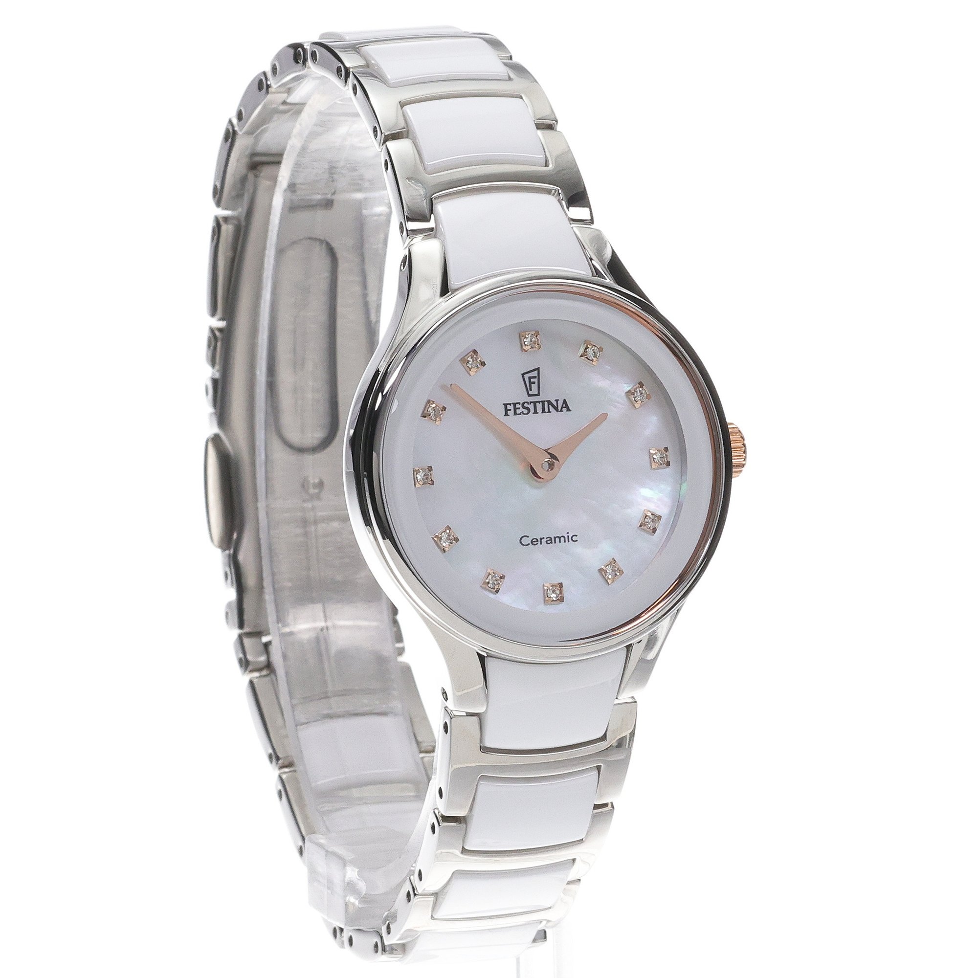Festina F20752-8 damski zegarek Ceramic bransoleta