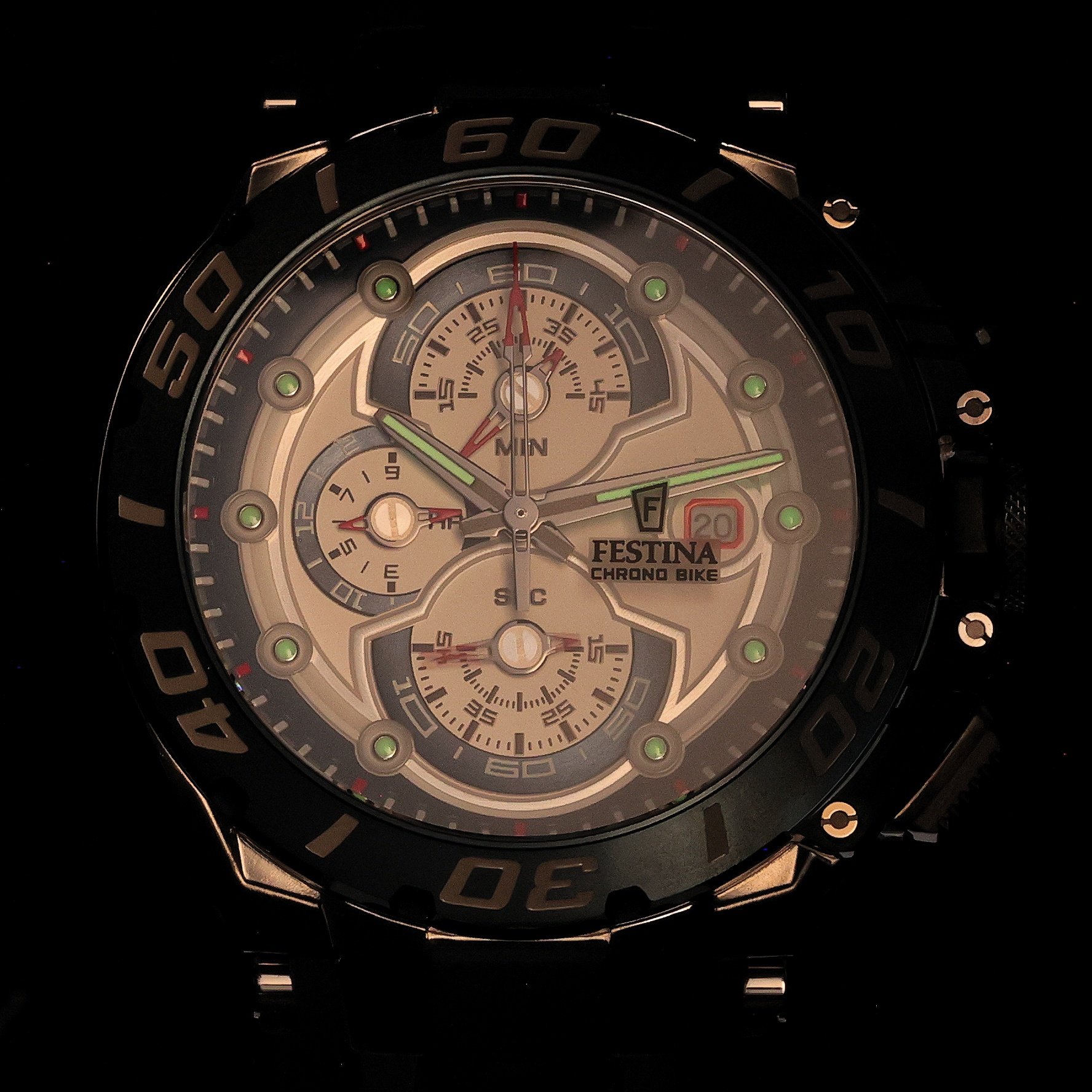 Festina F20755-1 Chrono Bike 2026 Chrono Bike sportowy zegarek srebrny