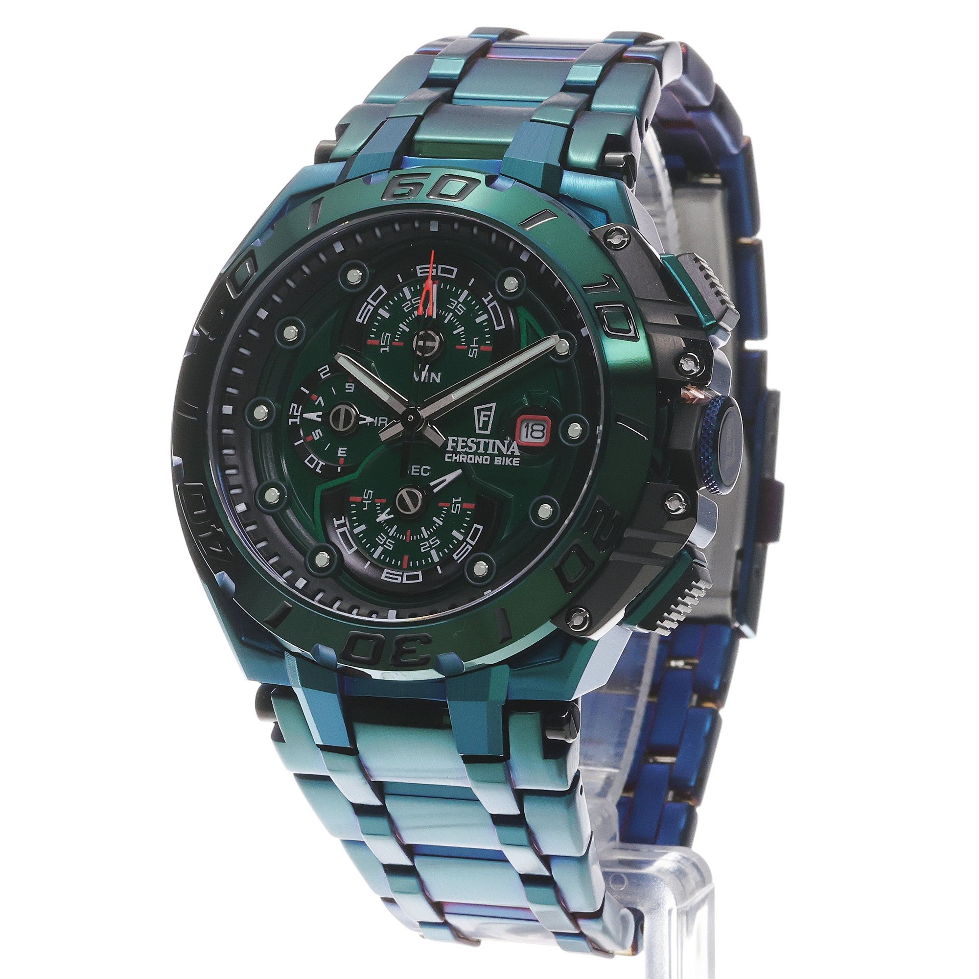 Festina F20758-1 Chrono Bike 2026 Special Edition Chrono Bike sportowy zegarek zielony - miniatura 2