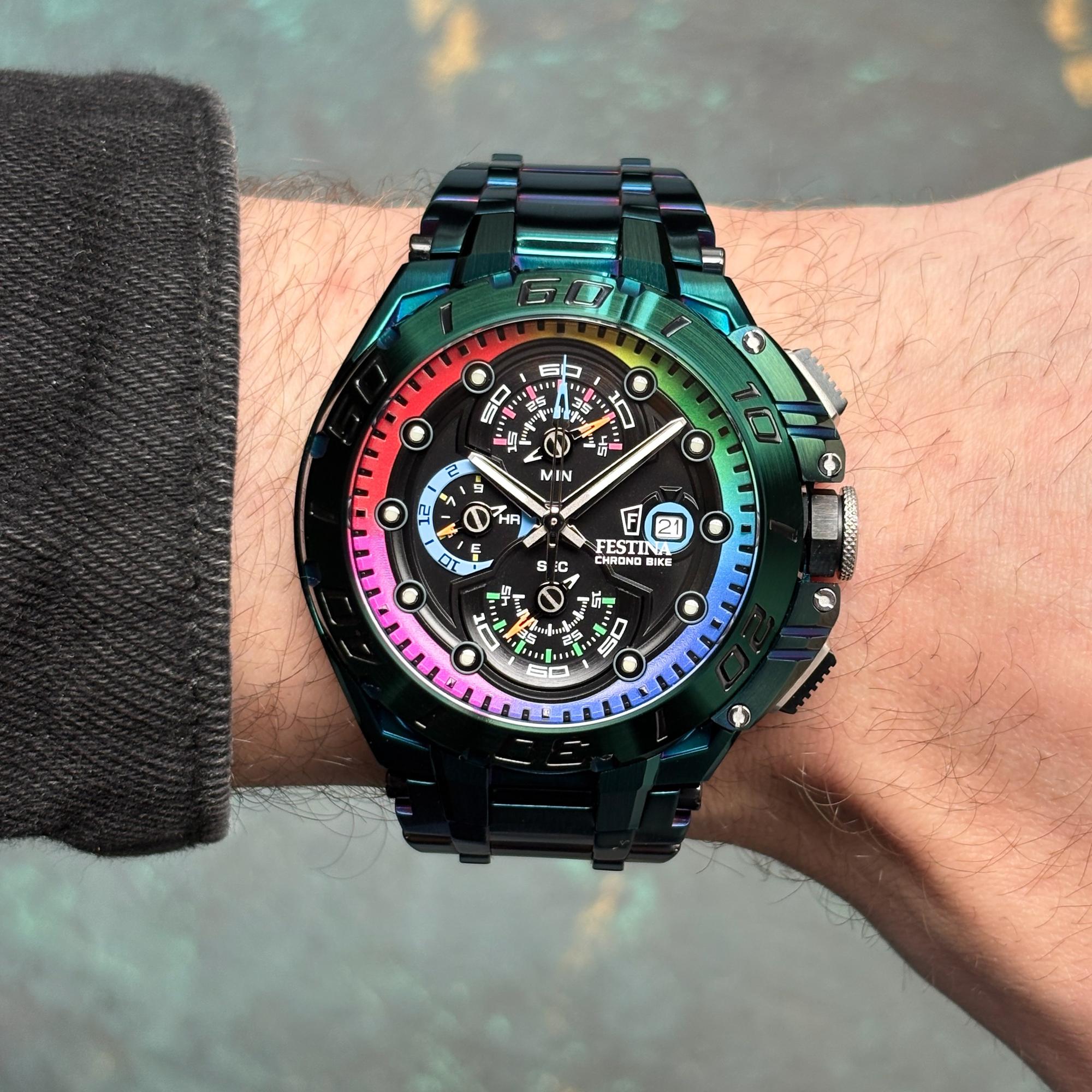 Festina F20760-1 zegarek męski sportowy Chrono Bike bransoleta
