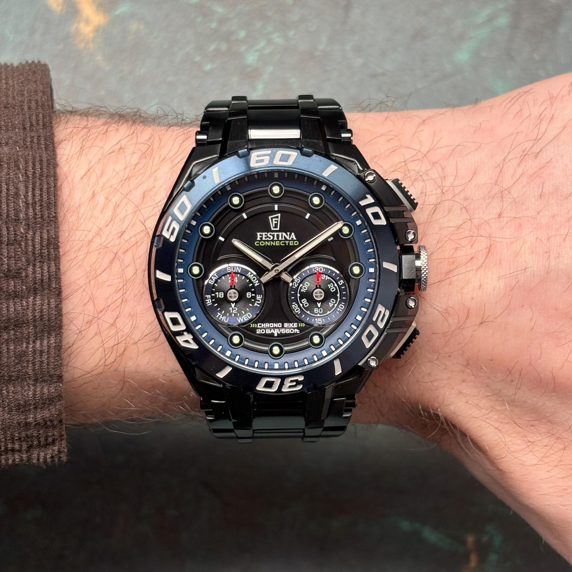 Festina F20762-1 Chrono Bike 2026 Conencted Chrono Bike sportowy smartwatch czarny
