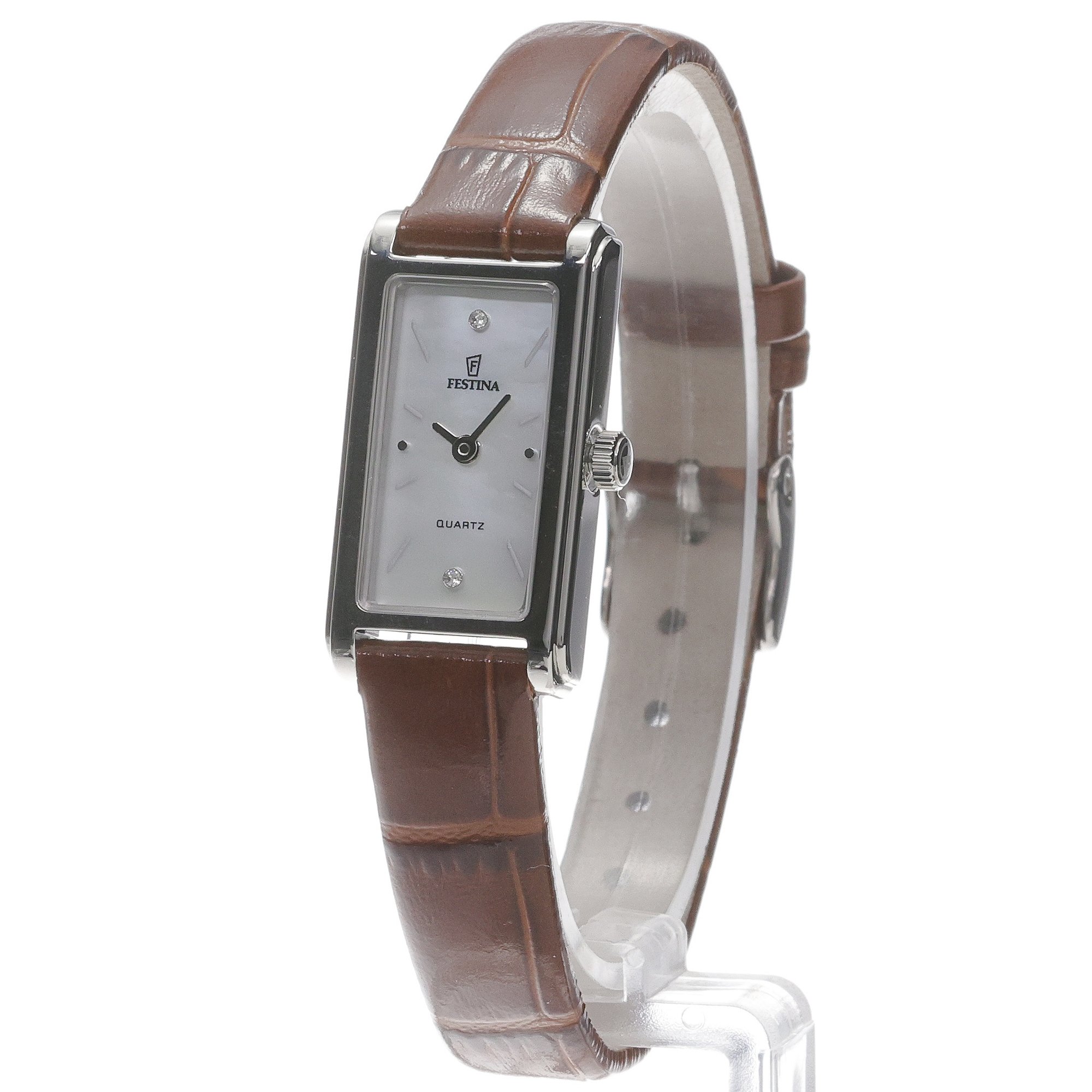 Festina F20769-2 zegarek srebrny klasyczny Mademoiselle pasek - miniatura 2