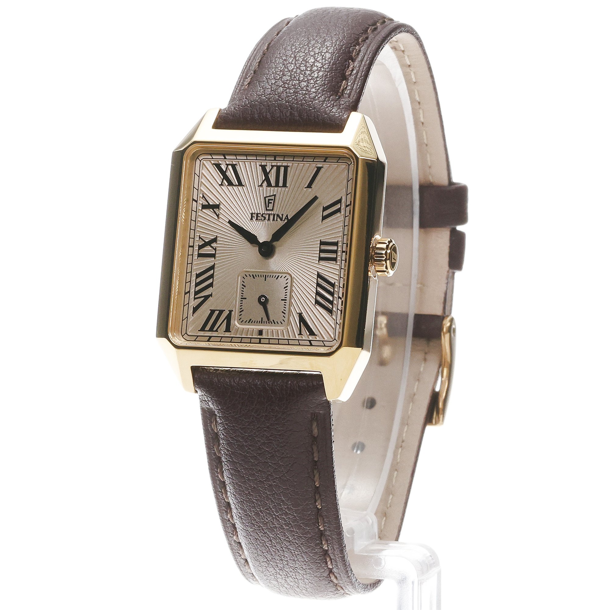 Festina F20780-2 On The Square On The Square klasyczny zegarek złoty