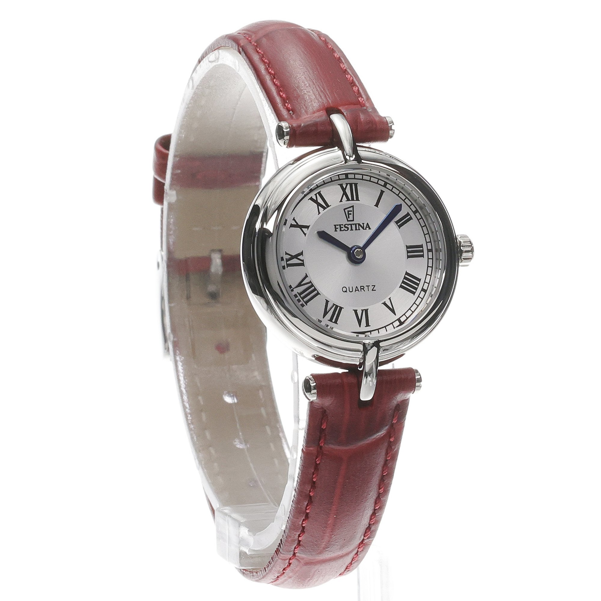 Festina F20787-1 zegarek srebrny klasyczny Mademoiselle pasek