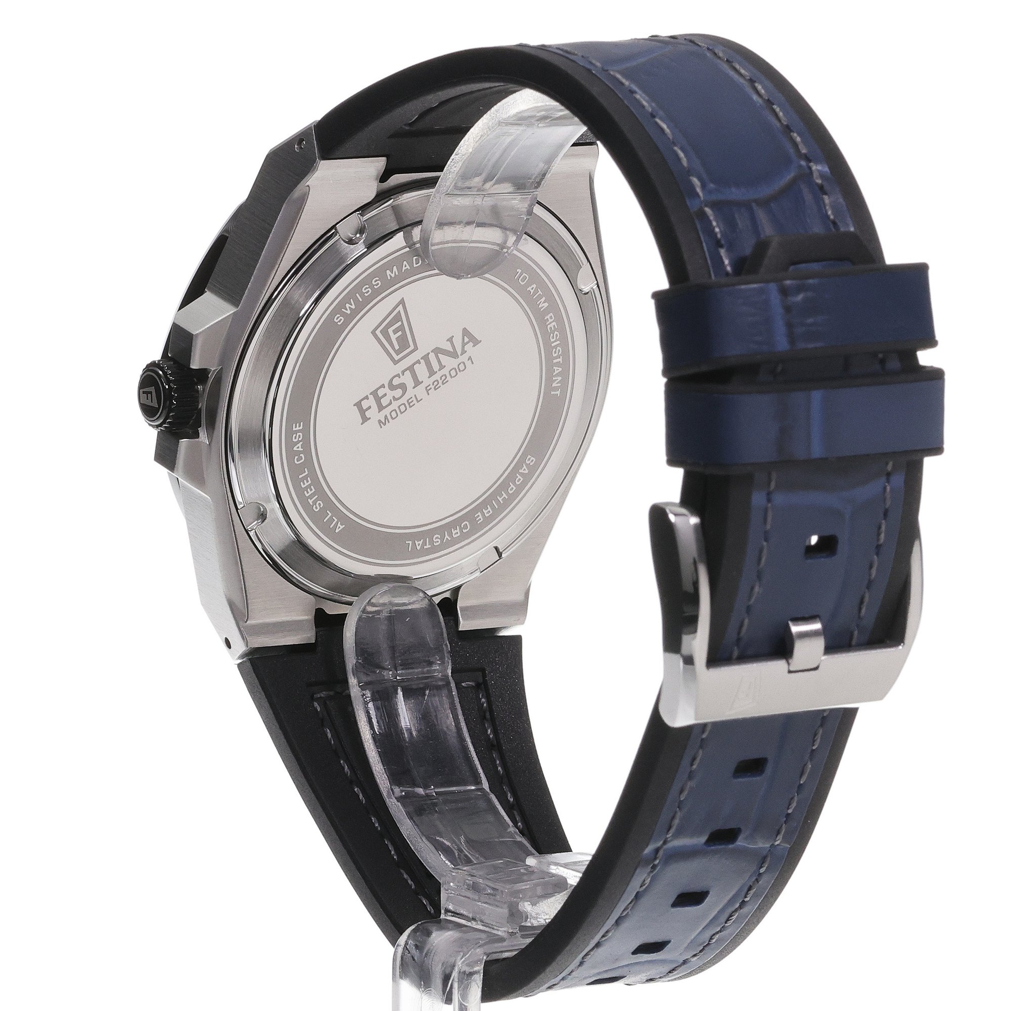 Festina F22001-2 męski zegarek Swiss Made pasek