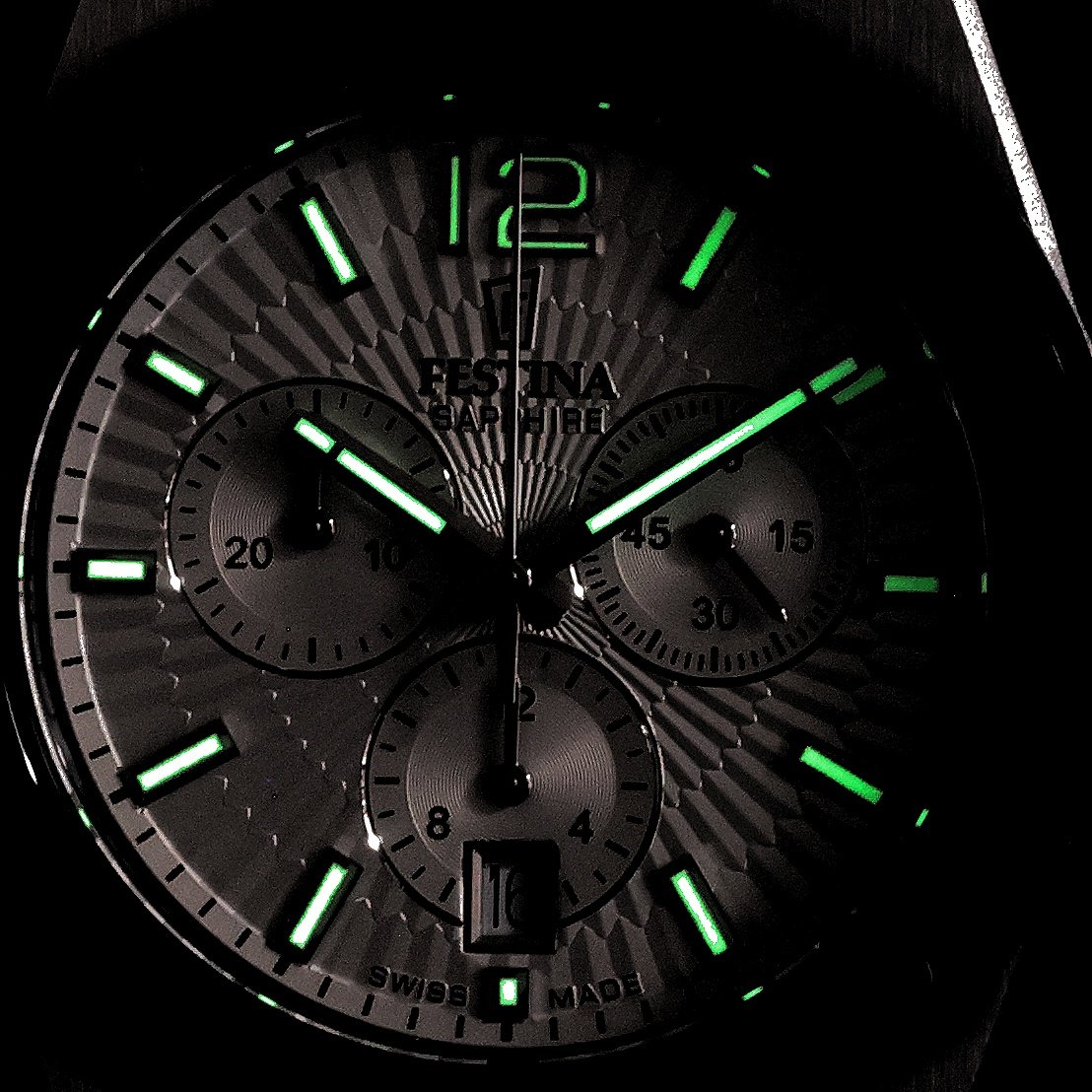 Festina F22003-1 zegarek srebrny fashion-modowy Swiss Made pasek