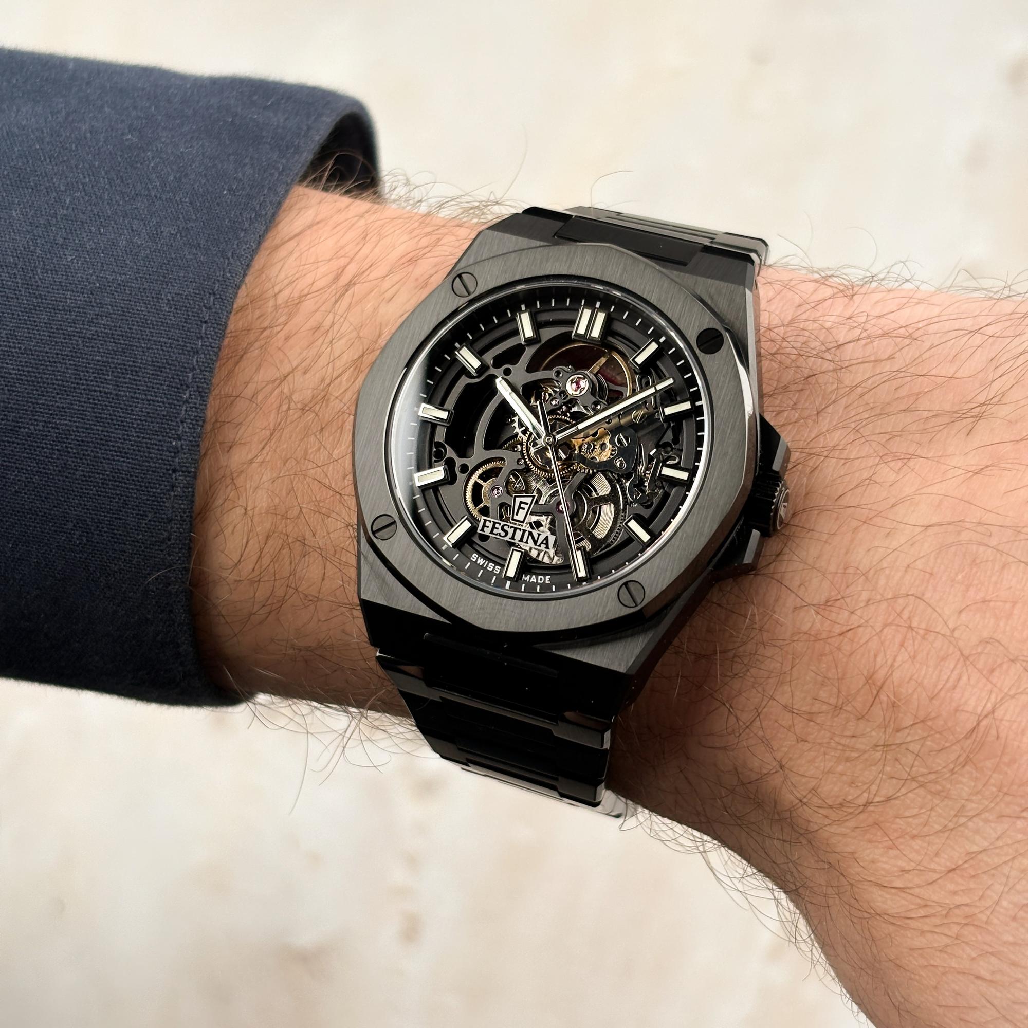 Festina F22014-1 Automatic zegarek męski elegancki szafirowe - miniatura 8