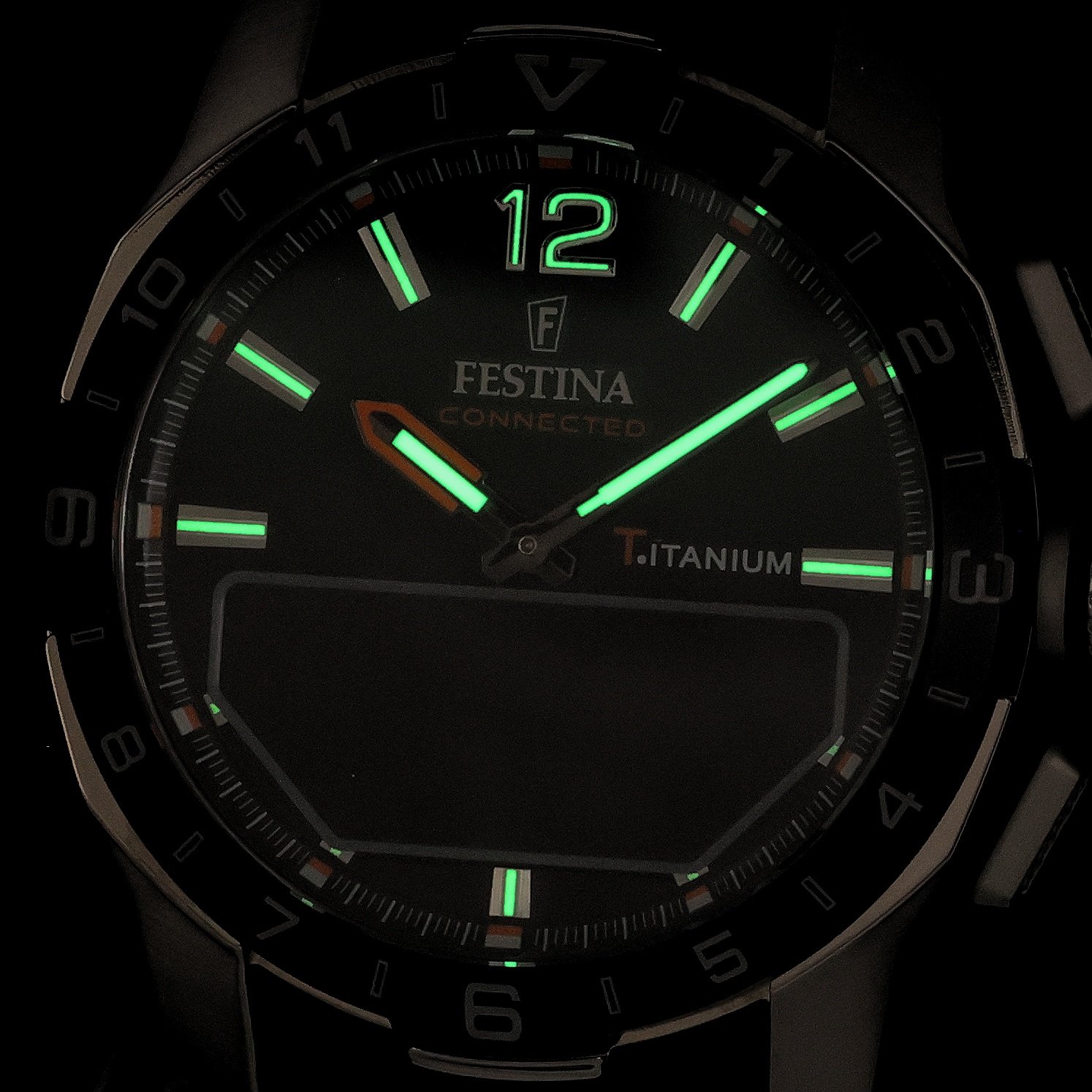 Festina F23000-2 Connected Titanium Connected sportowy smartwatch szary