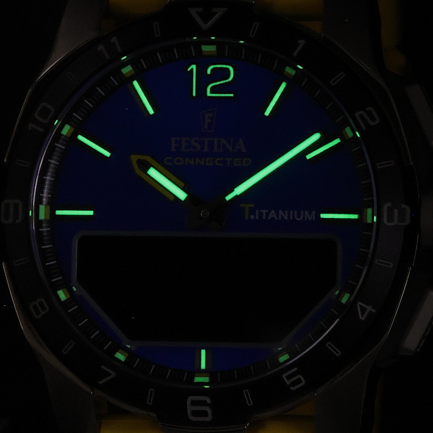 Festina F23000-8 Connected Titanium Connected sportowy smartwatch szary