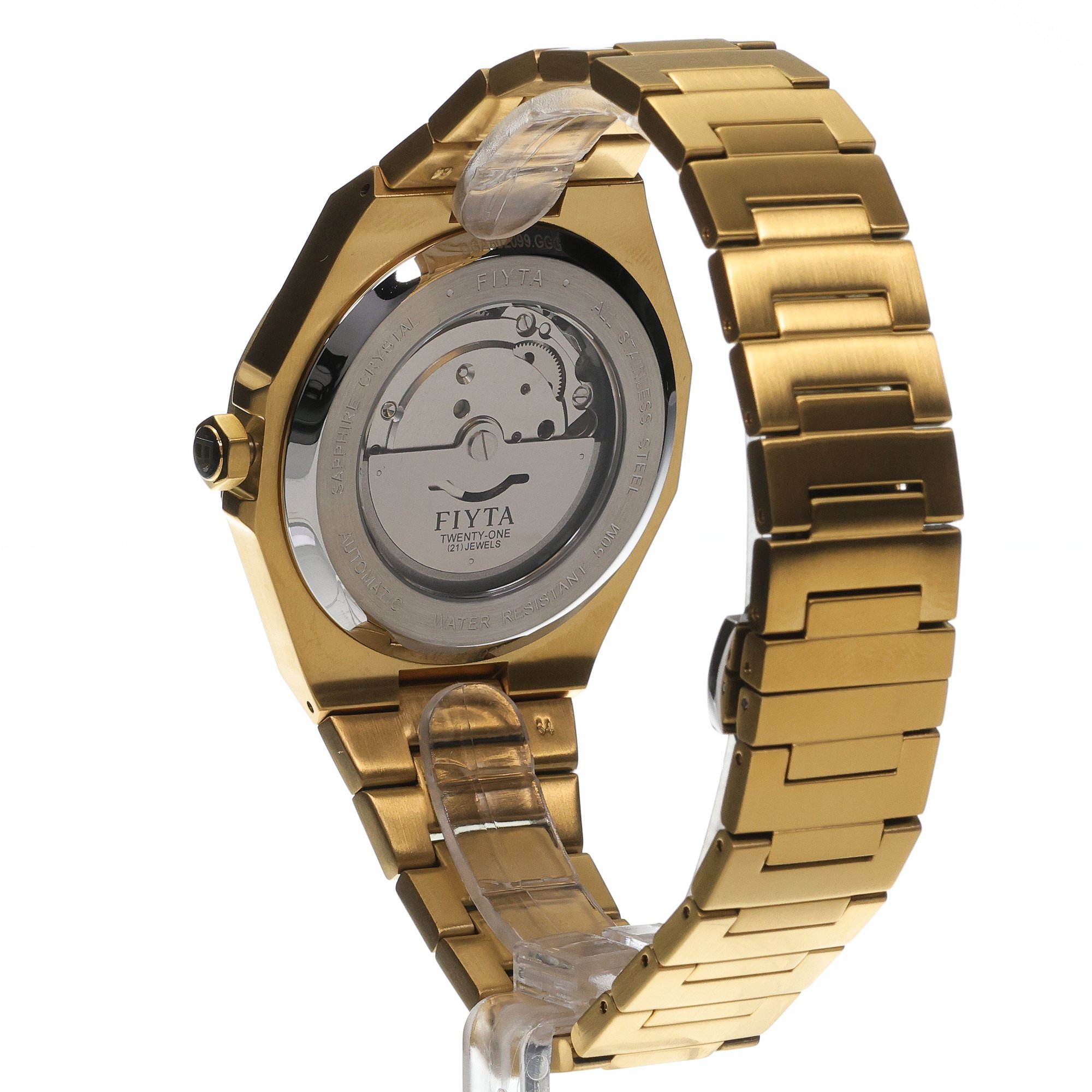 Fiyta DGA802099GGG Męskie Classic Automatic Urban Golden Era zegarek męski klasyczny szafirowe