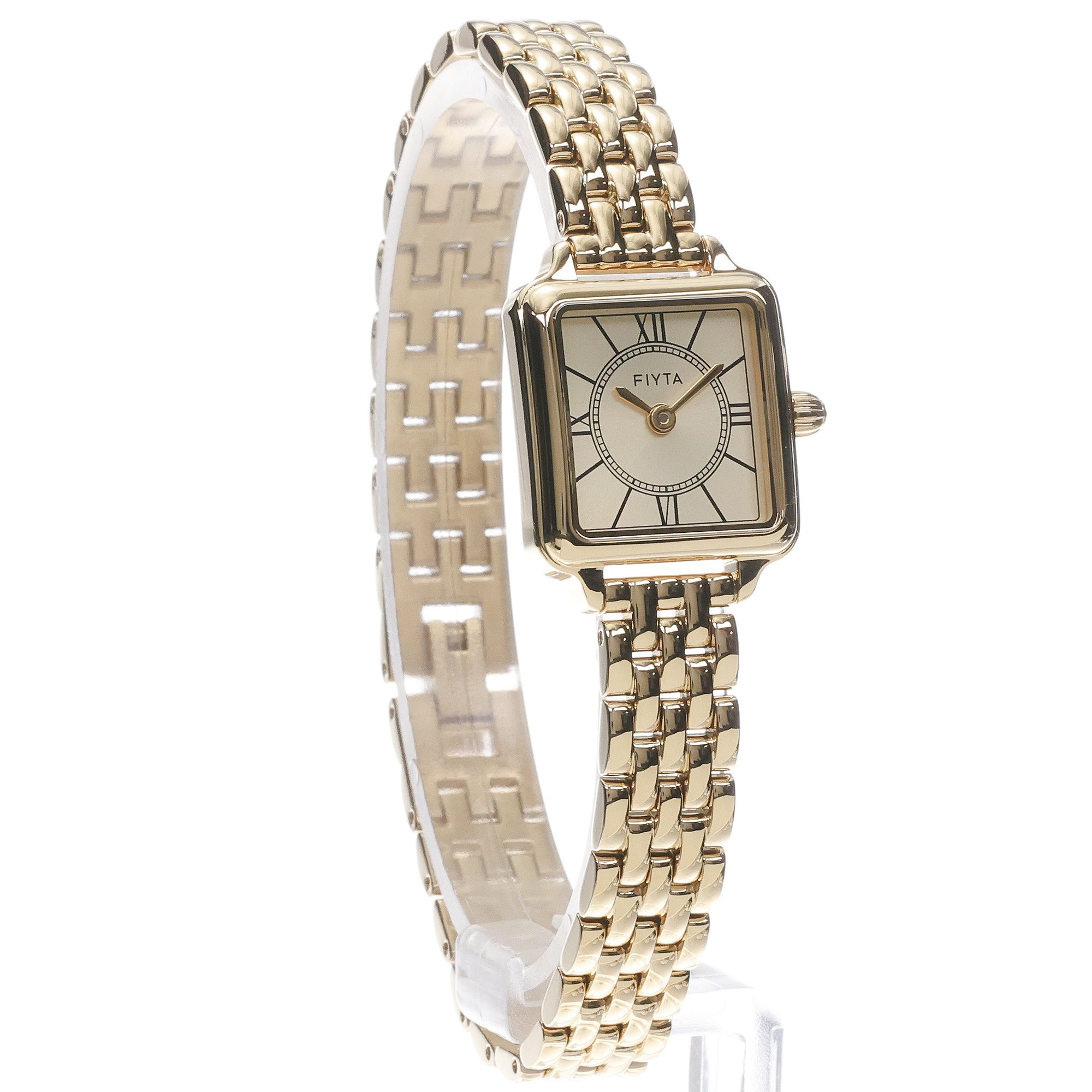 Fiyta DL865033GGG Damskie Fancy Retro Gold zegarek damski elegancki szafirowe - miniatura 3