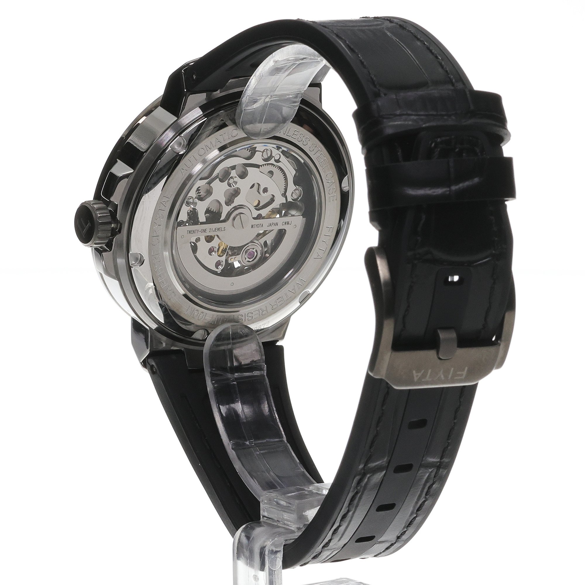 Fiyta GA35008HHBB Męskie Interstellar Space Capsule Automatic zegarek męski klasyczny szafirowe