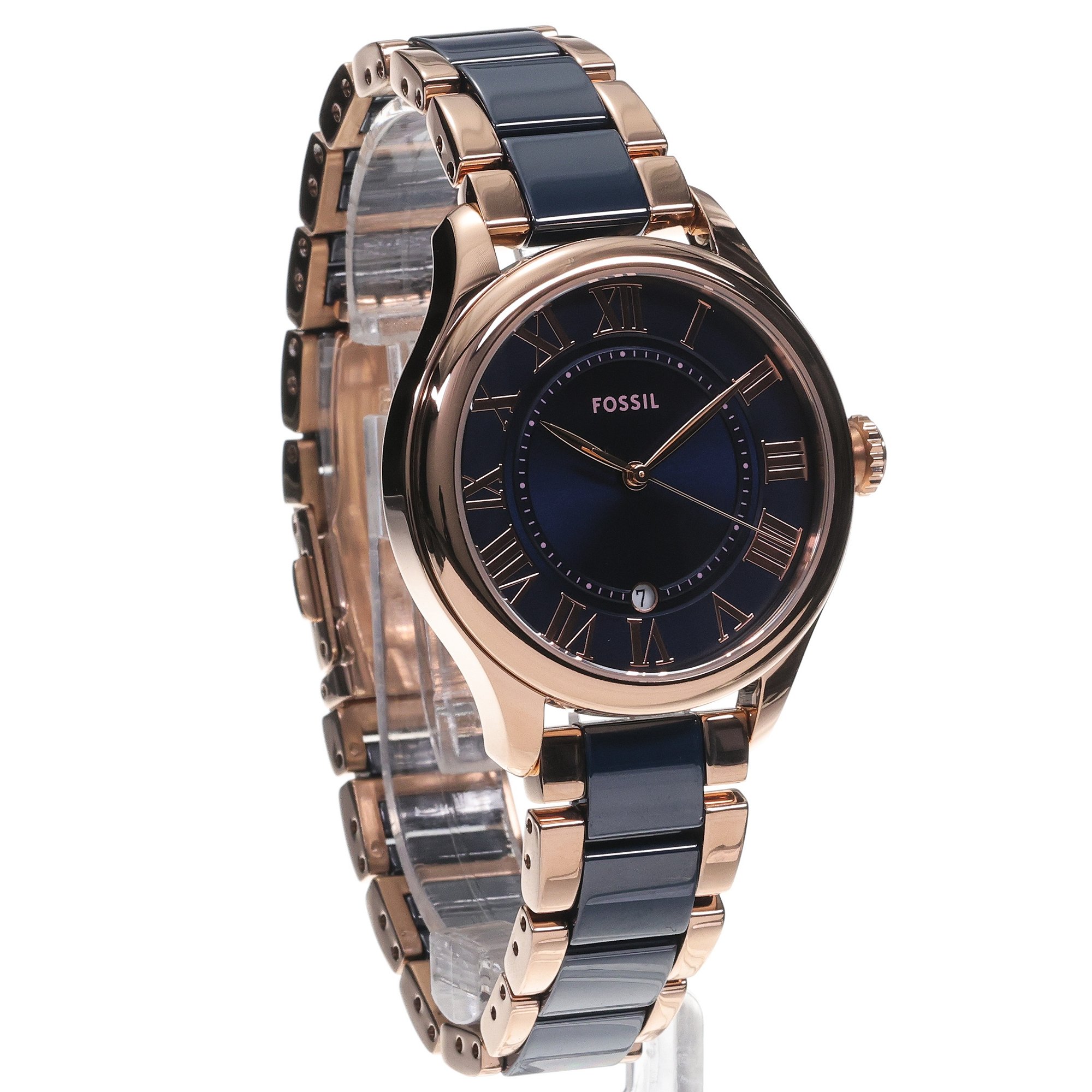 Fossil CE1134 zegarek różowe złoto klasyczny Essentialist bransoleta - miniatura 3