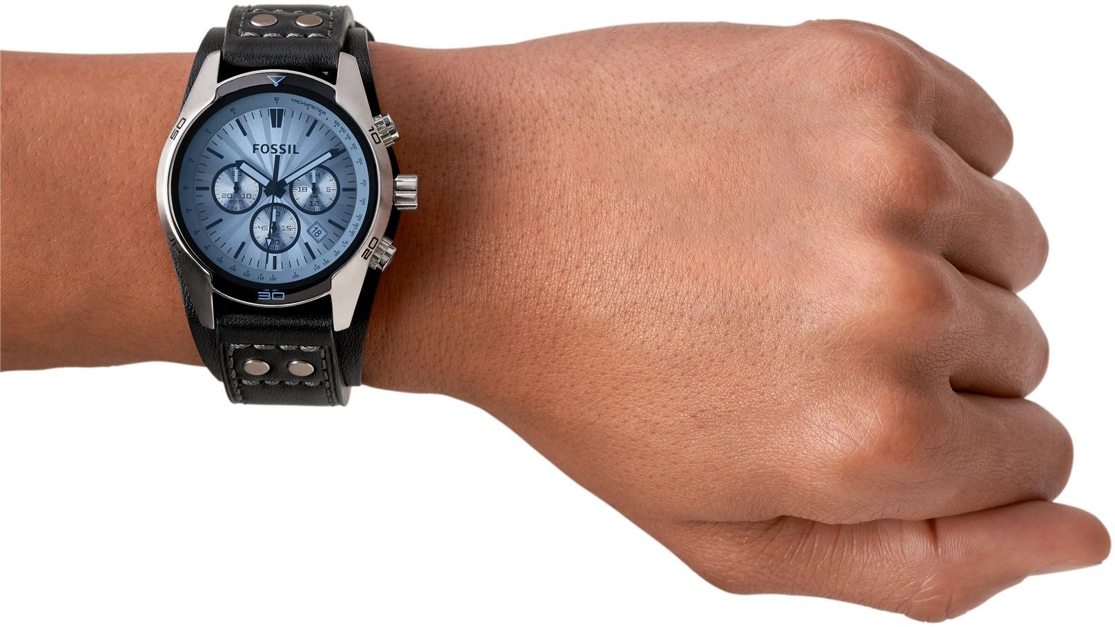Fossil CH2564 zegarek męski Sport srebrny