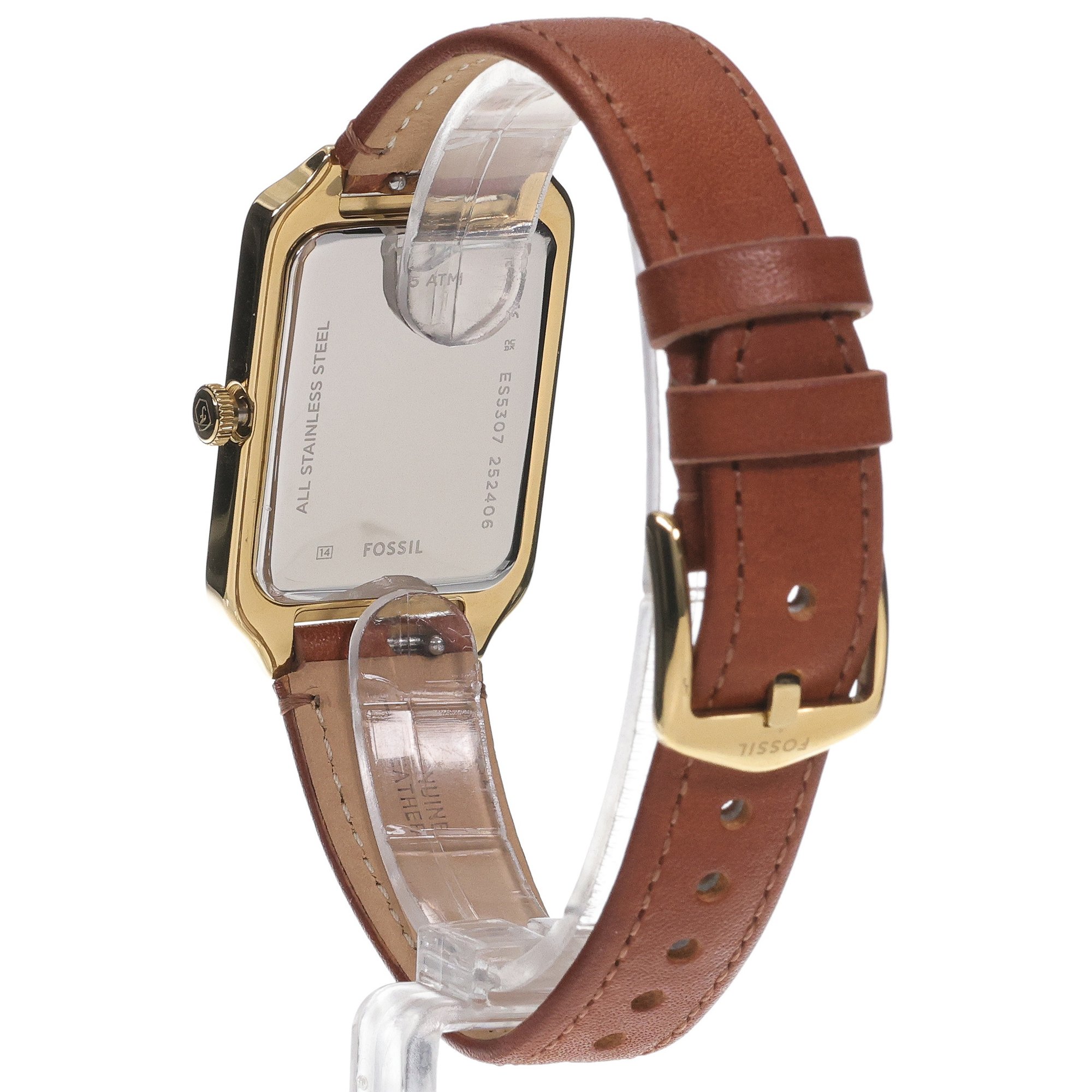 Fossil ES5307 Damskie RAQUEL Brown LiteHide Leather Strap 26mm zegarek damski klasyczny mineralne