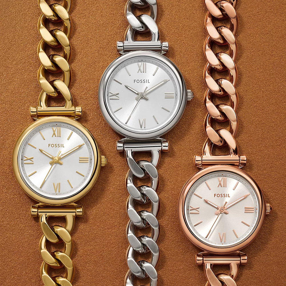 Fossil ES5330 zegarek różowe złoto fashion-modowy Damskie bransoleta