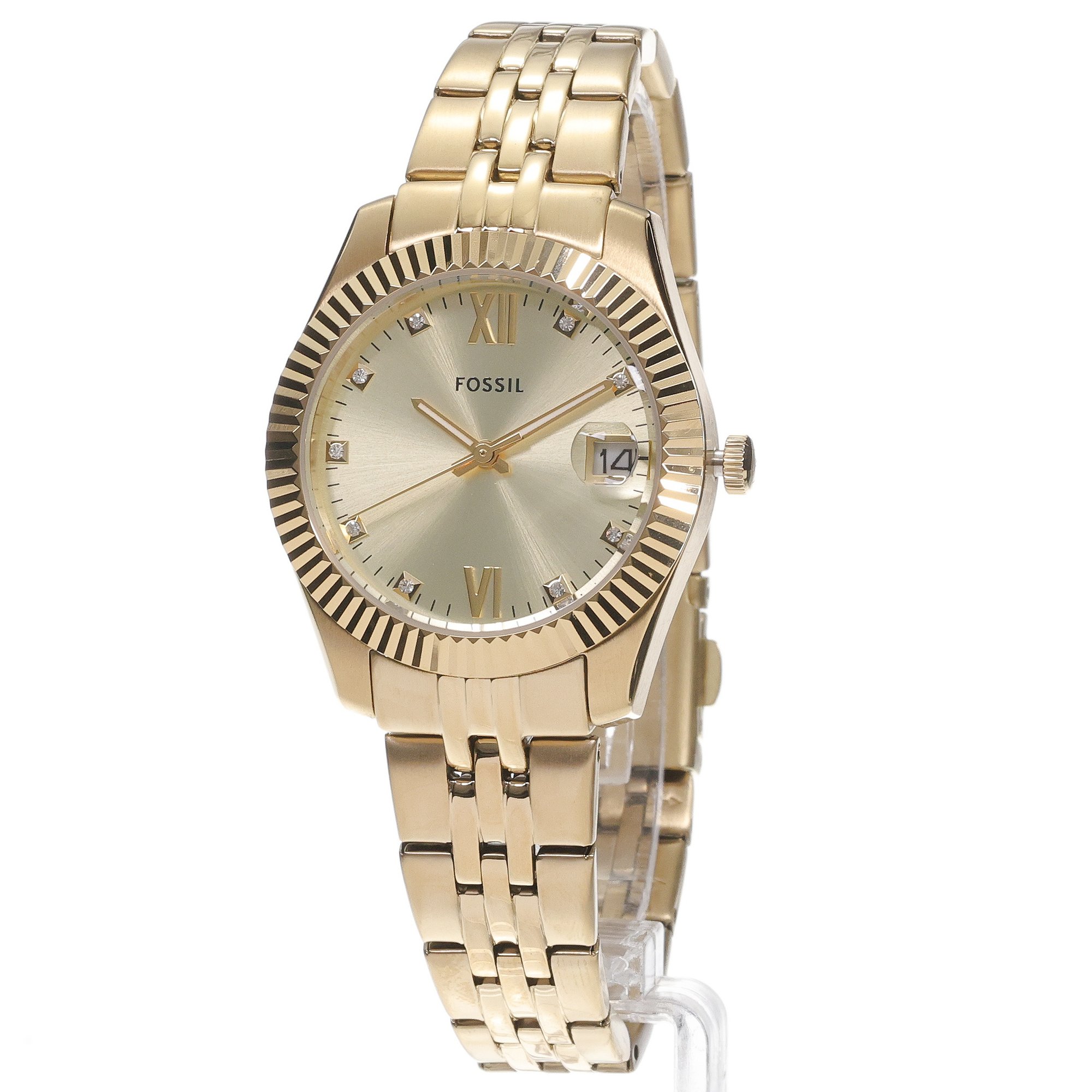 Fossil ES5338 Damskie SCARLETTE Gold Stainless Steel 32mm zegarek damski fashion-modowy mineralne