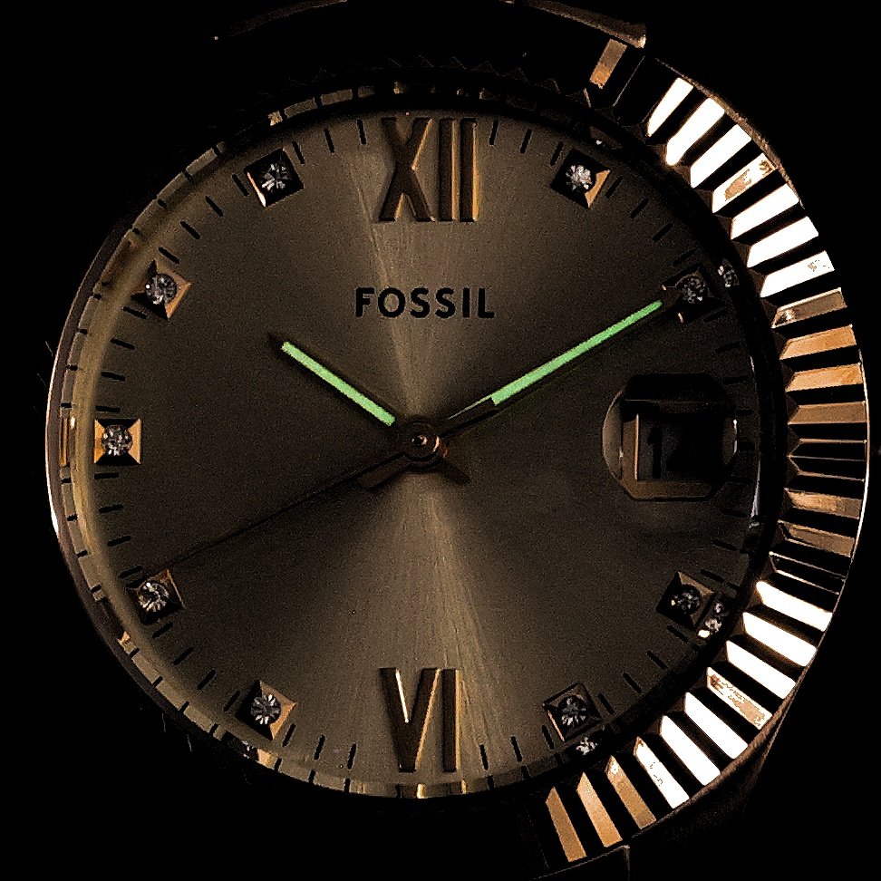 Fossil ES5338 SCARLETTE Gold Stainless Steel 32mm Damskie fashion-modowy zegarek złoty