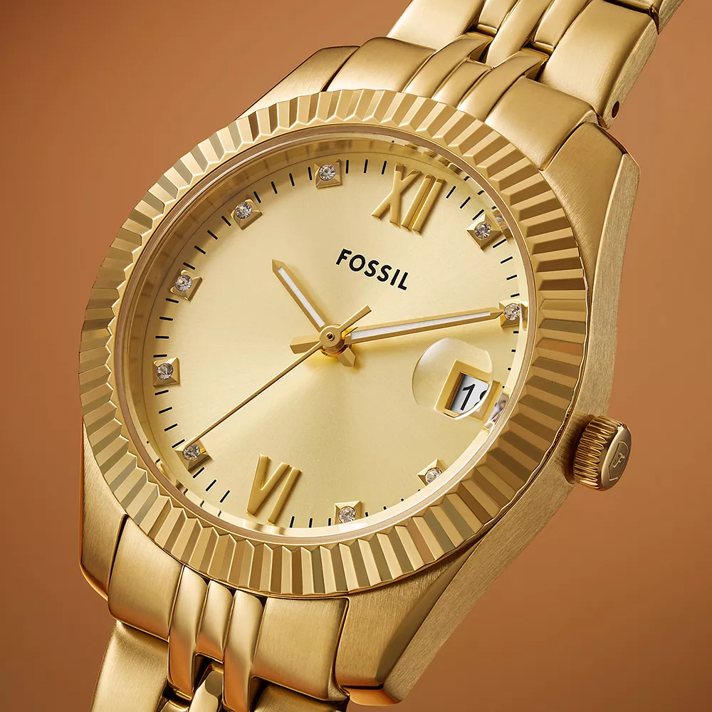 Fossil ES5338 zegarek złoty fashion-modowy Damskie bransoleta