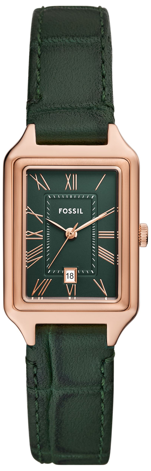 RAQUEL Green Leather Strap 23mm Fossil ES5366 
