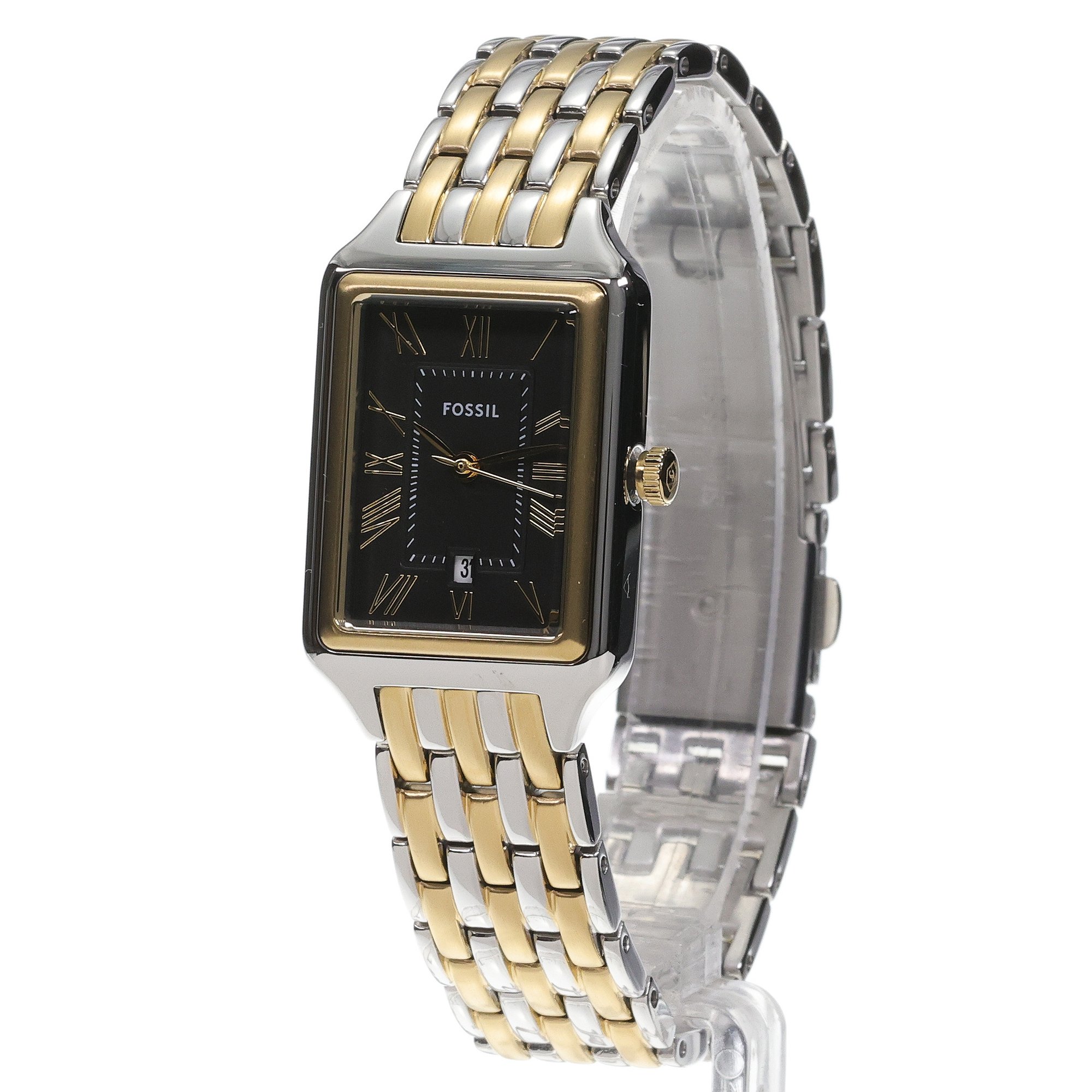 Fossil ES5376SET Fossil Bicolor Stainless Steel 23mm zegarek damski elegancki mineralne