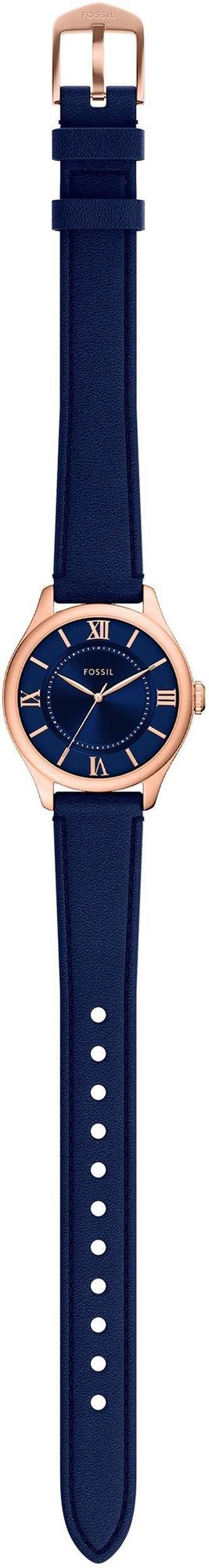 Fossil ES5424 zegarek różowe złoto biżuteryjny Fossil pasek