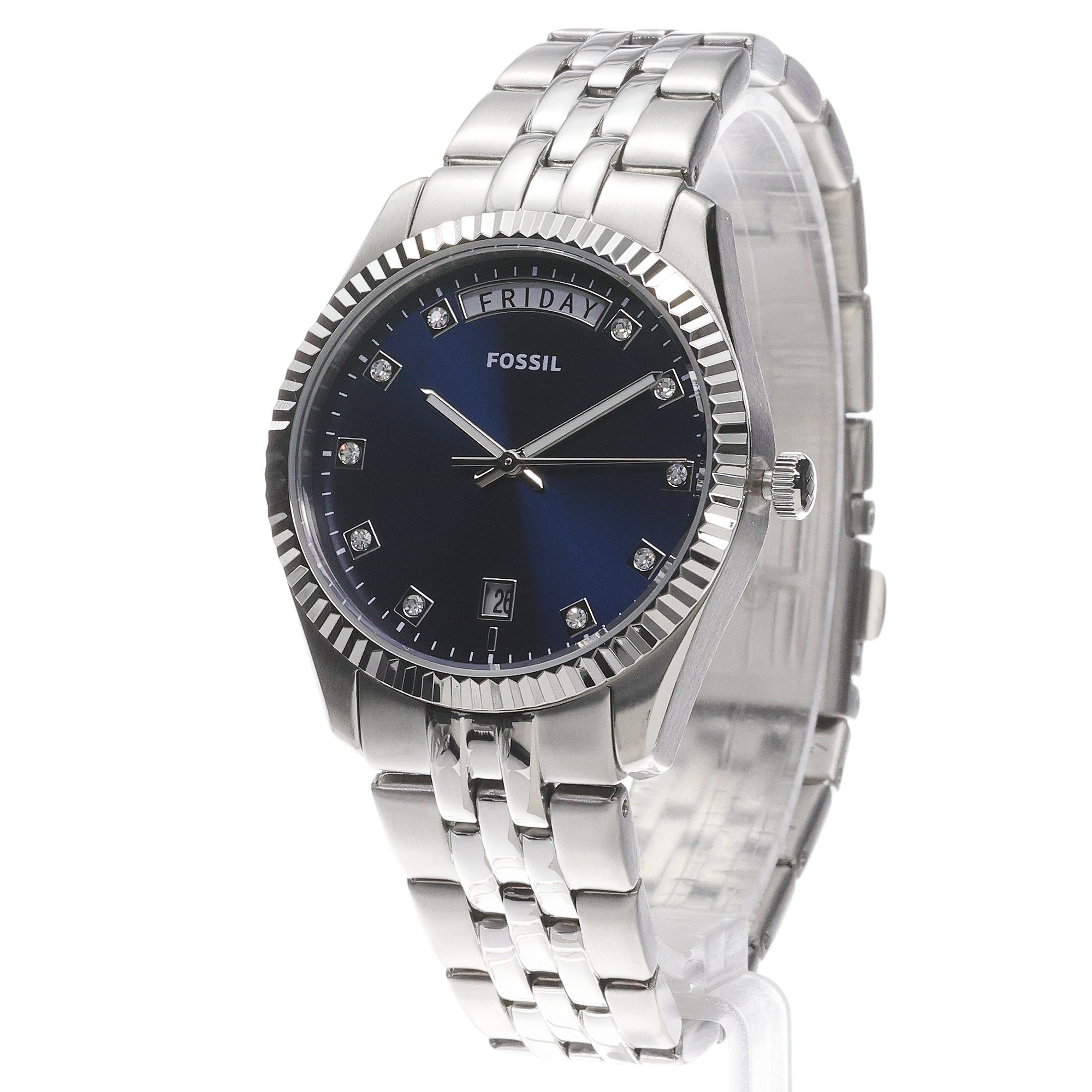 Fossil ES5457 zegarek damski Damskie srebrny