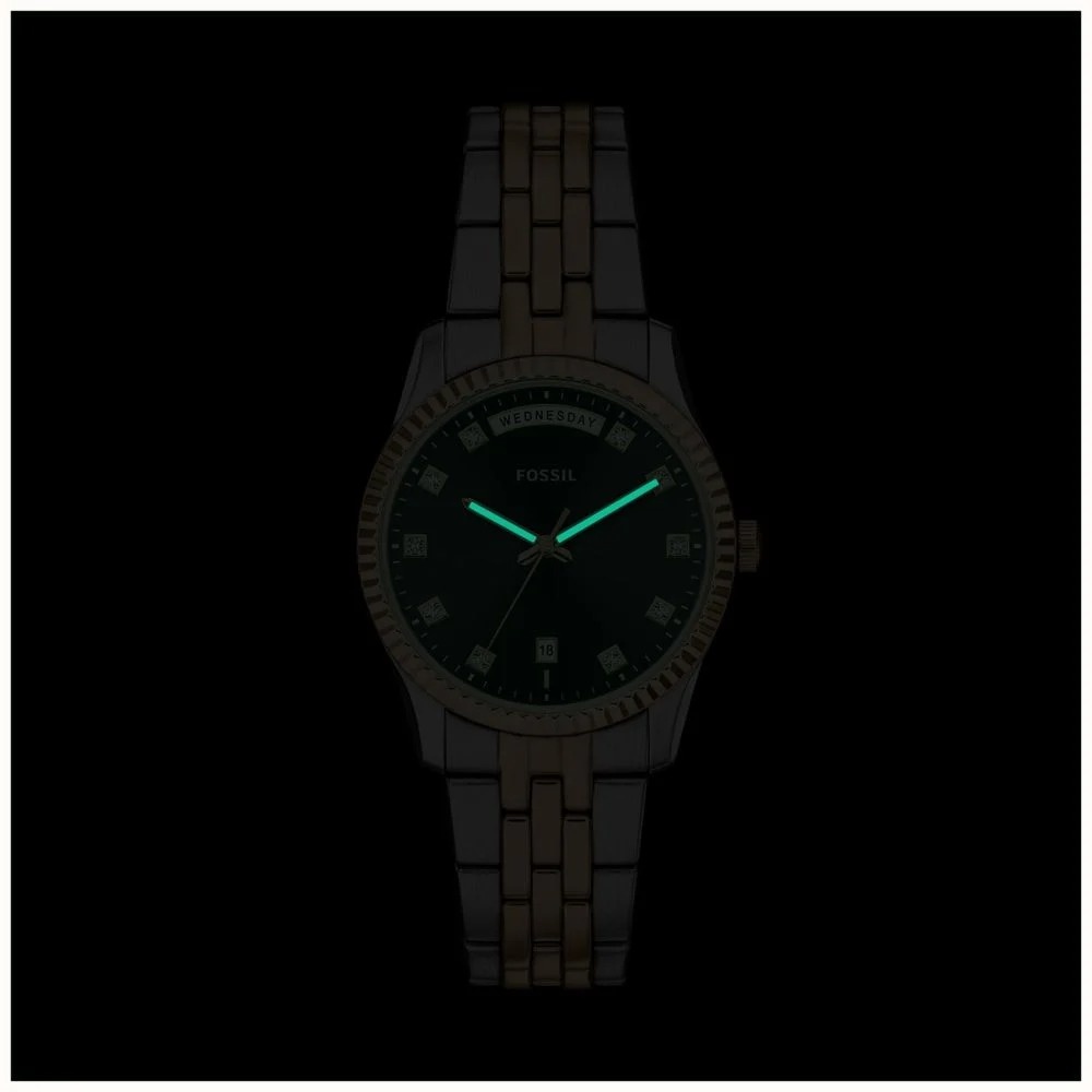 Fossil ES5458 zegarek srebrny fashion-modowy Damskie bransoleta