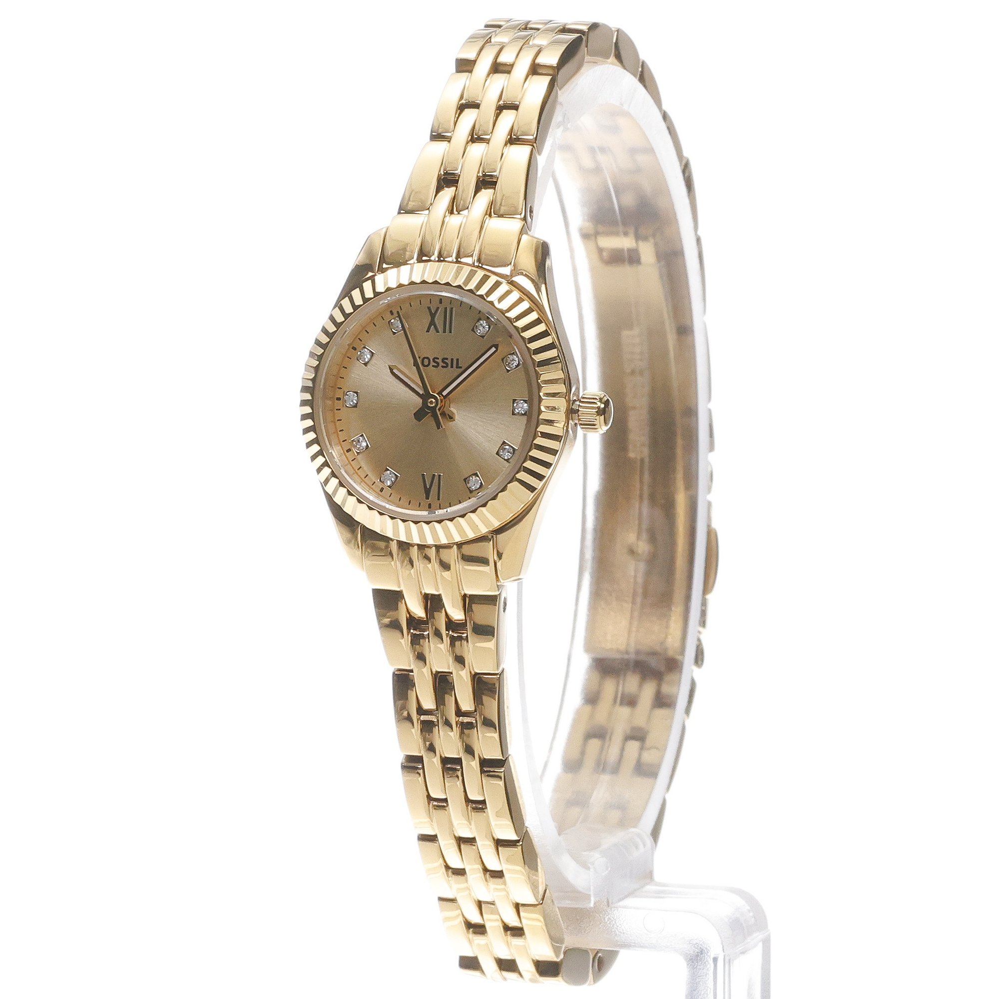 Fossil ES5474 Scarlette Mini Damskie klasyczny zegarek złoty