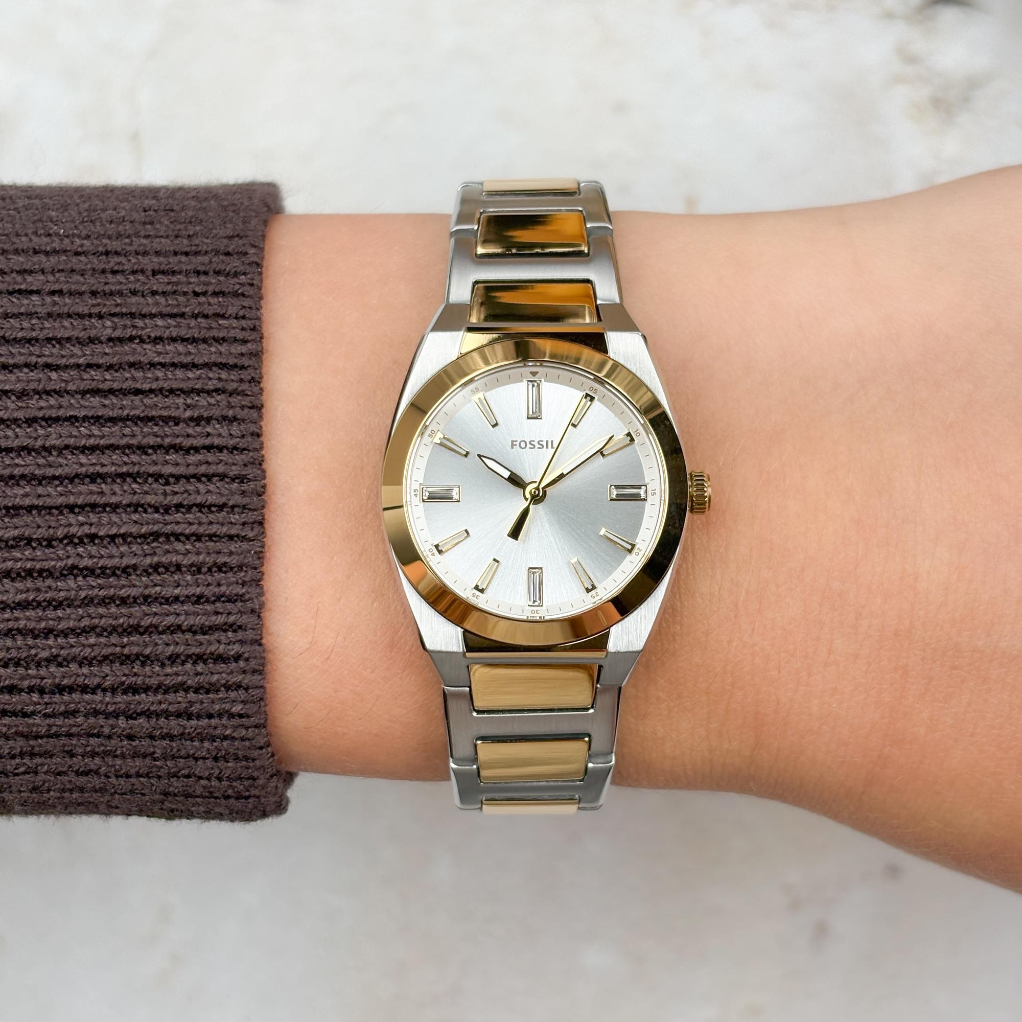 Fossil ES5494 zegarek damski Damskie srebrny