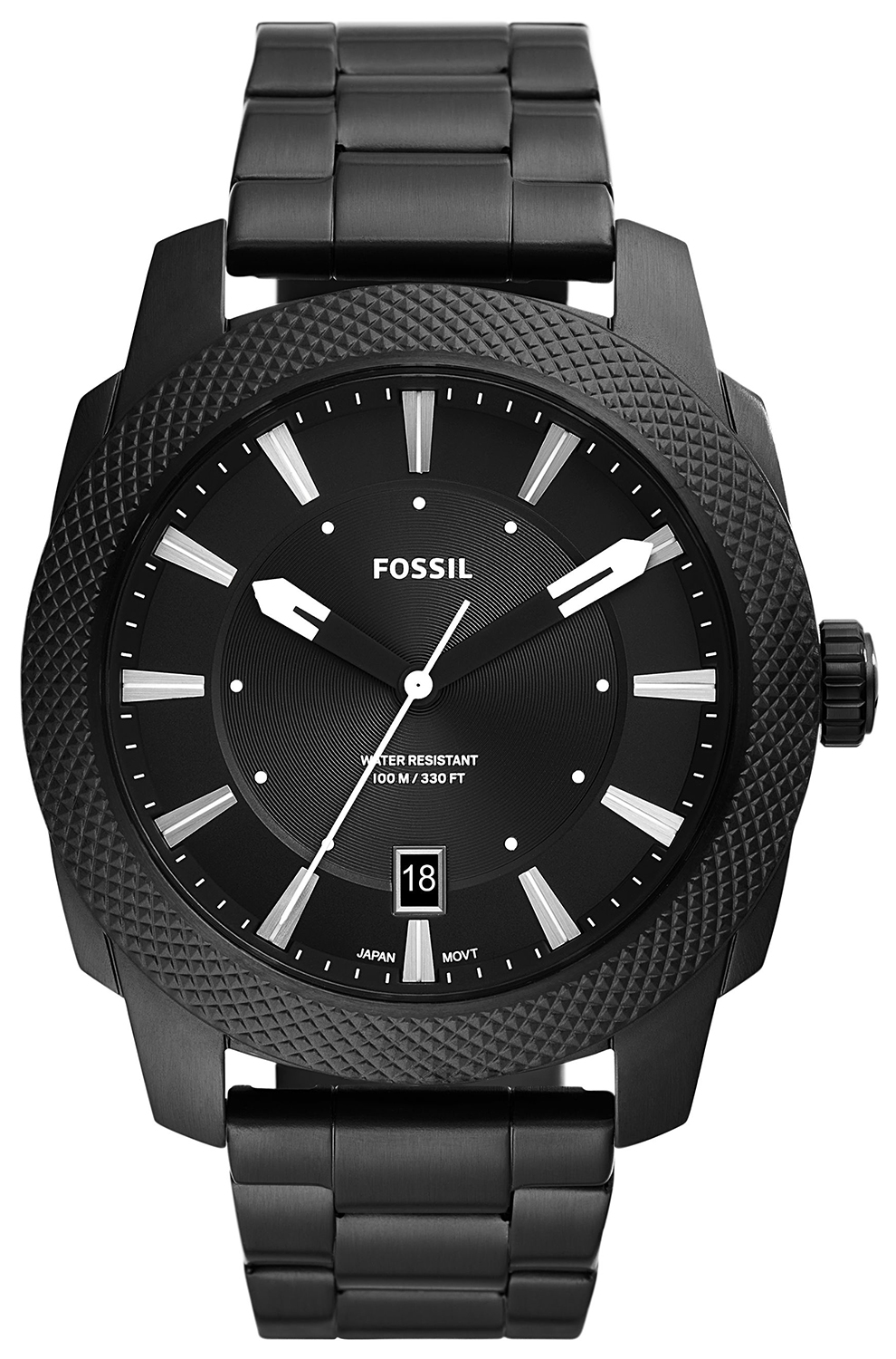 MACHINE Black Stainless Steel 49mm Fossil FS5971 
