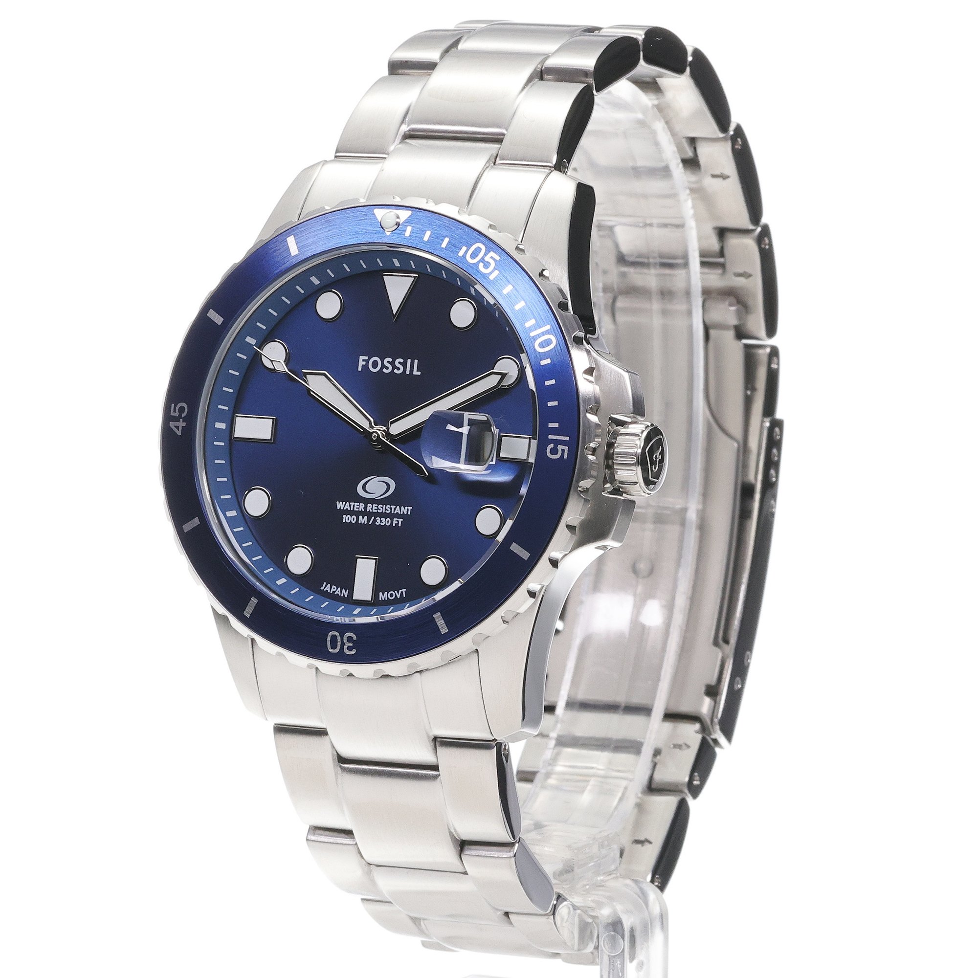 Fossil FS6029 Męskie BLUE Stainless Steel 42mm zegarek męski klasyczny mineralne - miniatura 2