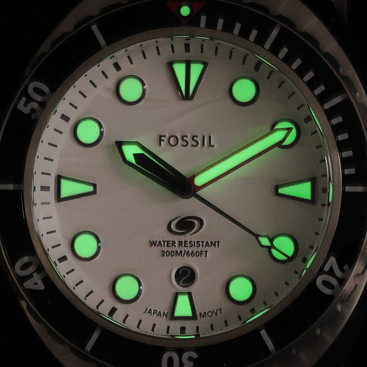 Fossil FS6063 BREAKER Stainless Steel 42mm Męskie klasyczny zegarek srebrny