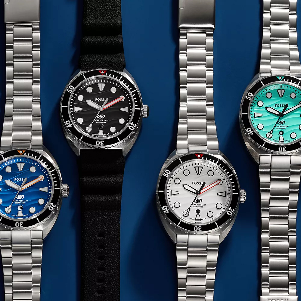 Fossil FS6063 zegarek srebrny klasyczny Męskie bransoleta