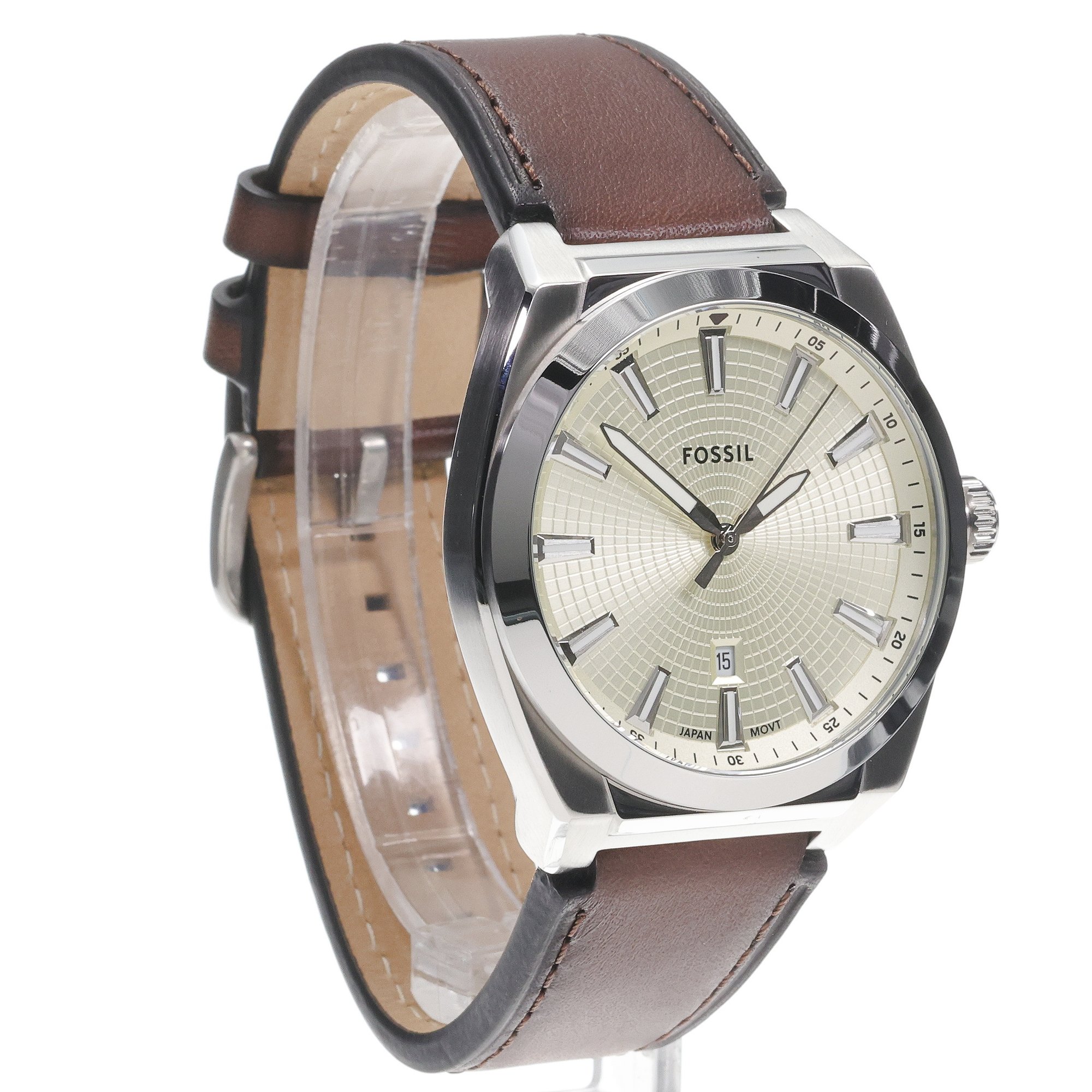 Fossil FS6071 zegarek srebrny klasyczny Męskie pasek - miniatura 3