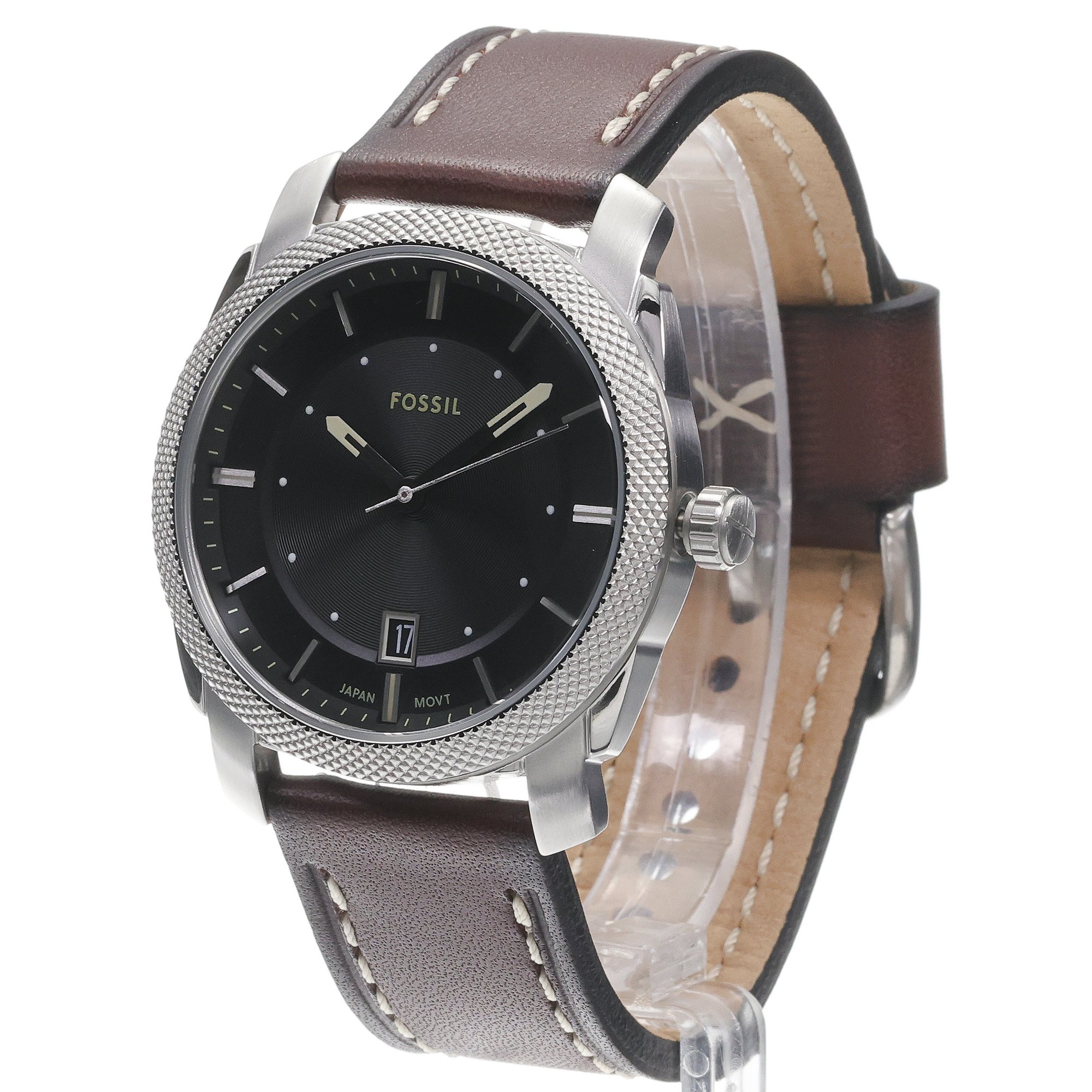 Fossil FS6081SET Męskie Brown Leather Strap Gift Set 41mm zegarek męski klasyczny mineralne - miniatura 2
