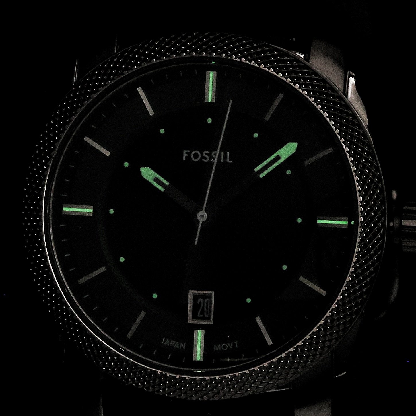 Fossil FS6085 zegarek srebrny klasyczny Fossil pasek