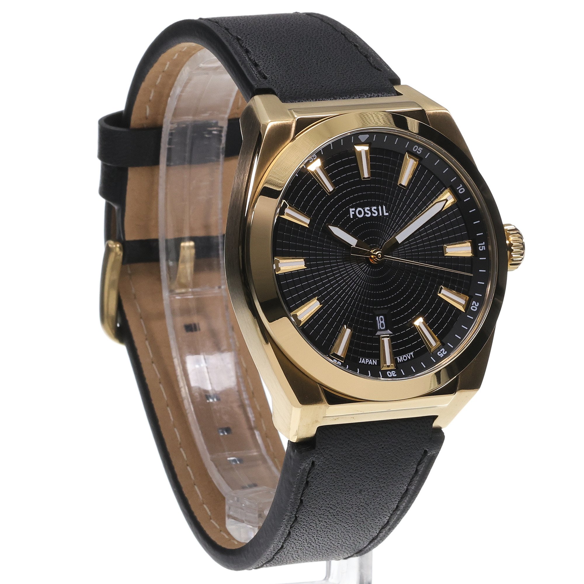 Fossil FS6089 zegarek złoty klasyczny Męskie pasek - miniatura 3