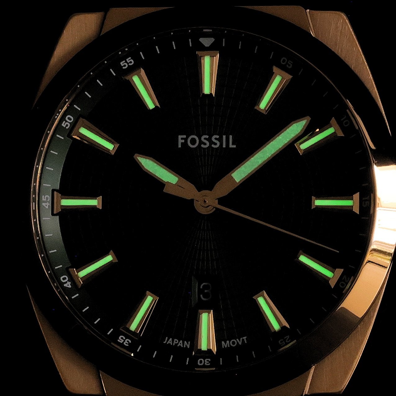 Fossil FS6090 Męskie Gold Stainless Steel 41mm zegarek męski elegancki mineralne